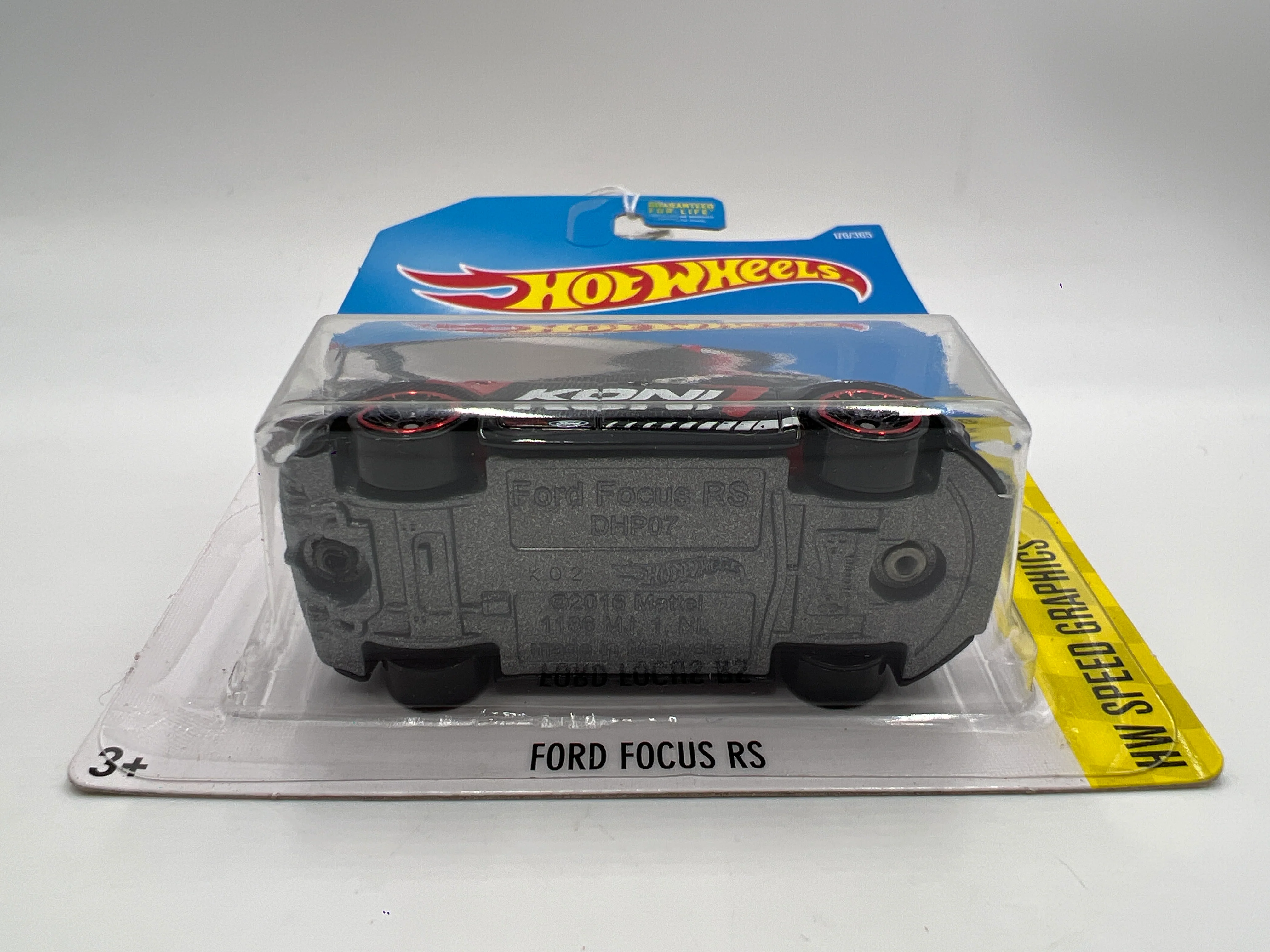 2017 Hot Wheels Speed Graphics #176 Ford Focus RS Black Koni 29E - Image 5