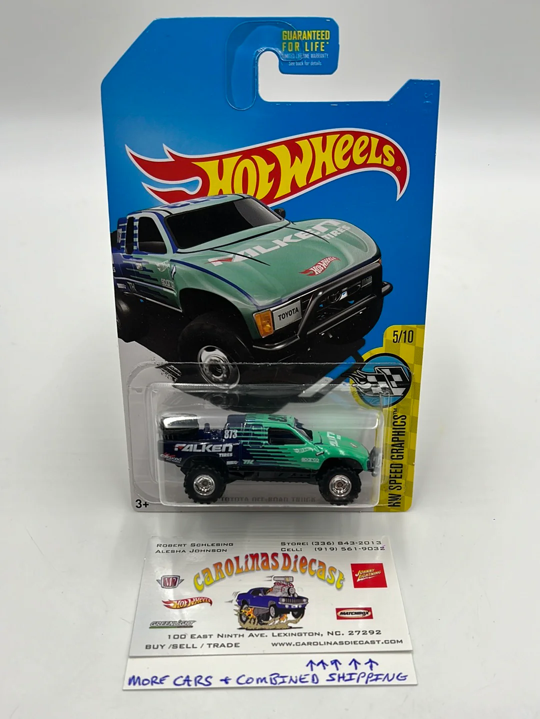 Hot Wheels 2017 Super Treasure Hunt Toyota Off-Road Truck Falken
