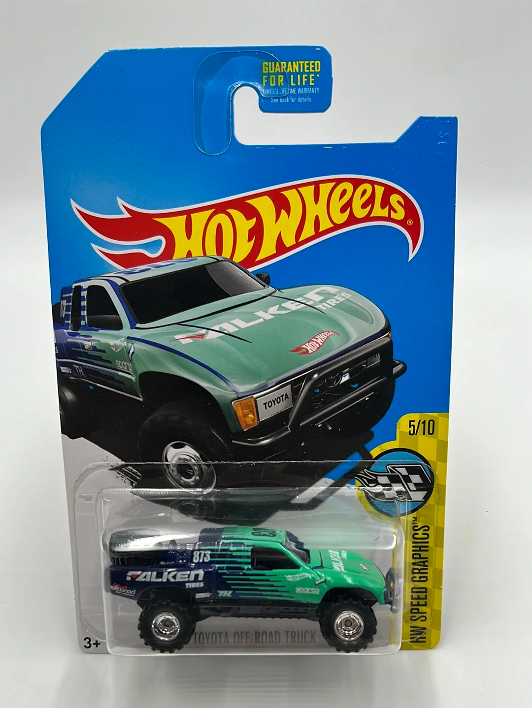 Hot Wheels 2017 Super Treasure Hunt Toyota Off-Road Truck Falken - Image 2