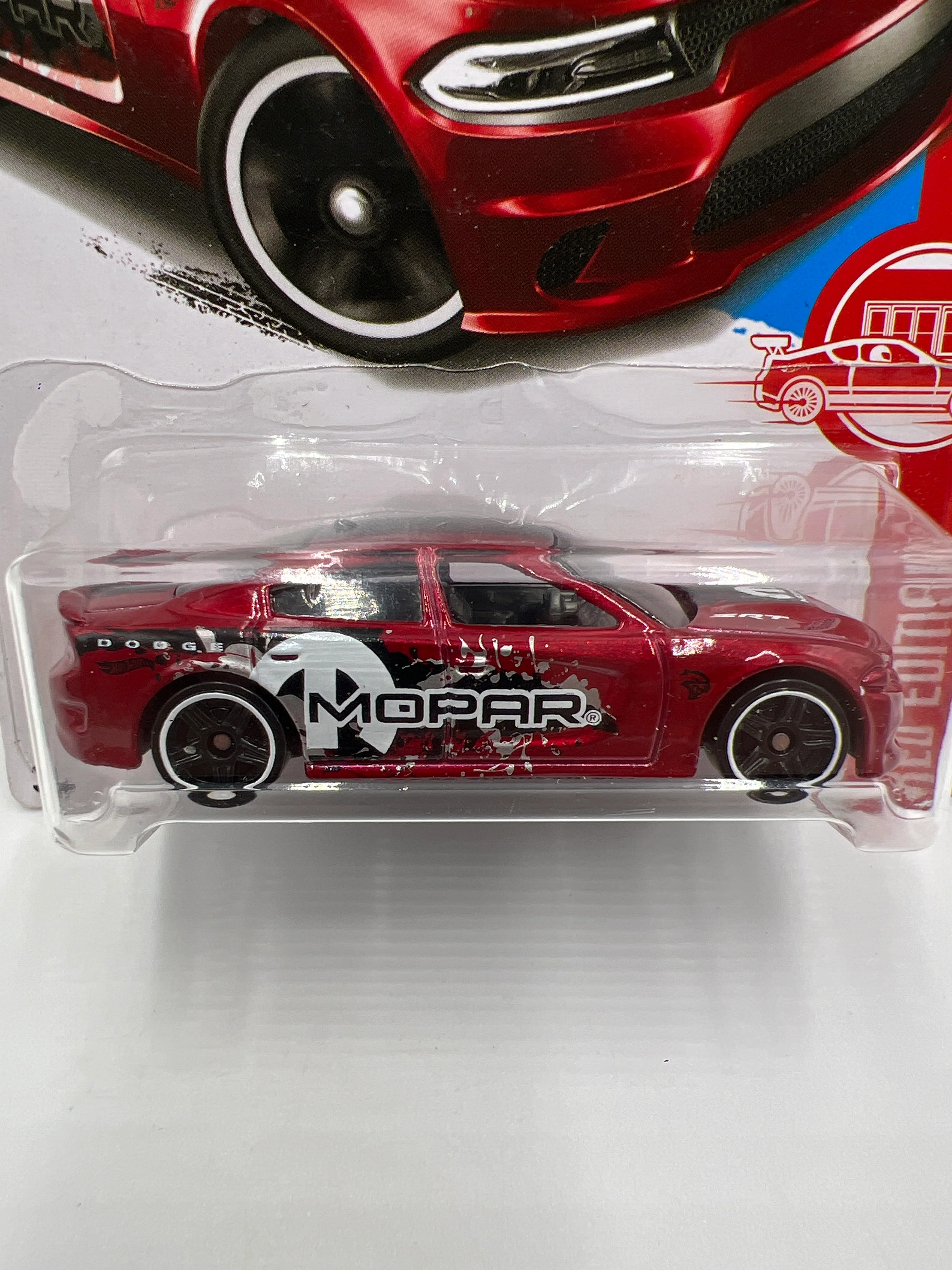 2017 Hot Wheels Target Exclusive Red Edition 15 Dodge Charger SRT Red - Image 2