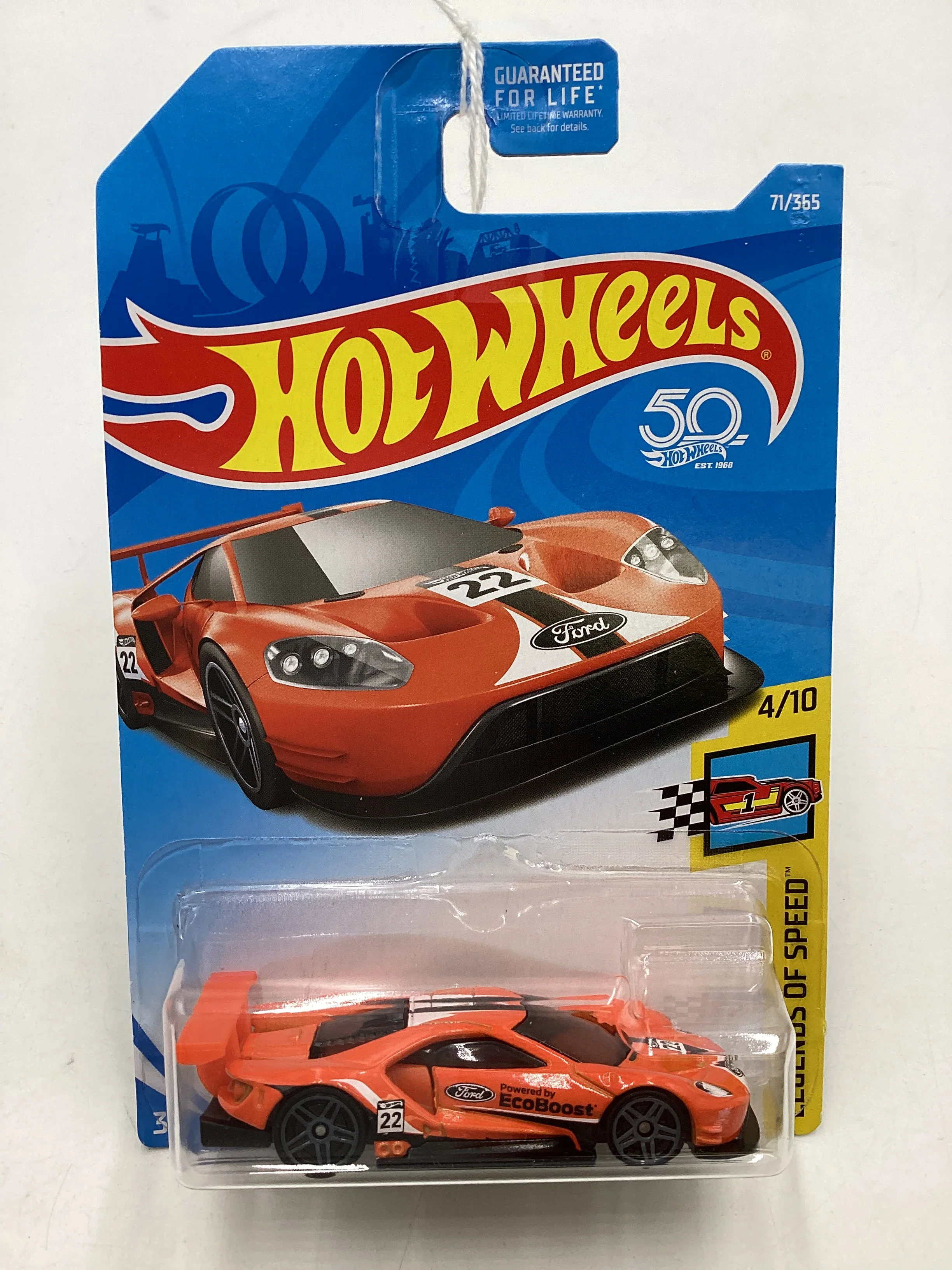 2018 Hot Wheels #71 2016 Ford GT Race Orange 24E - Image 2