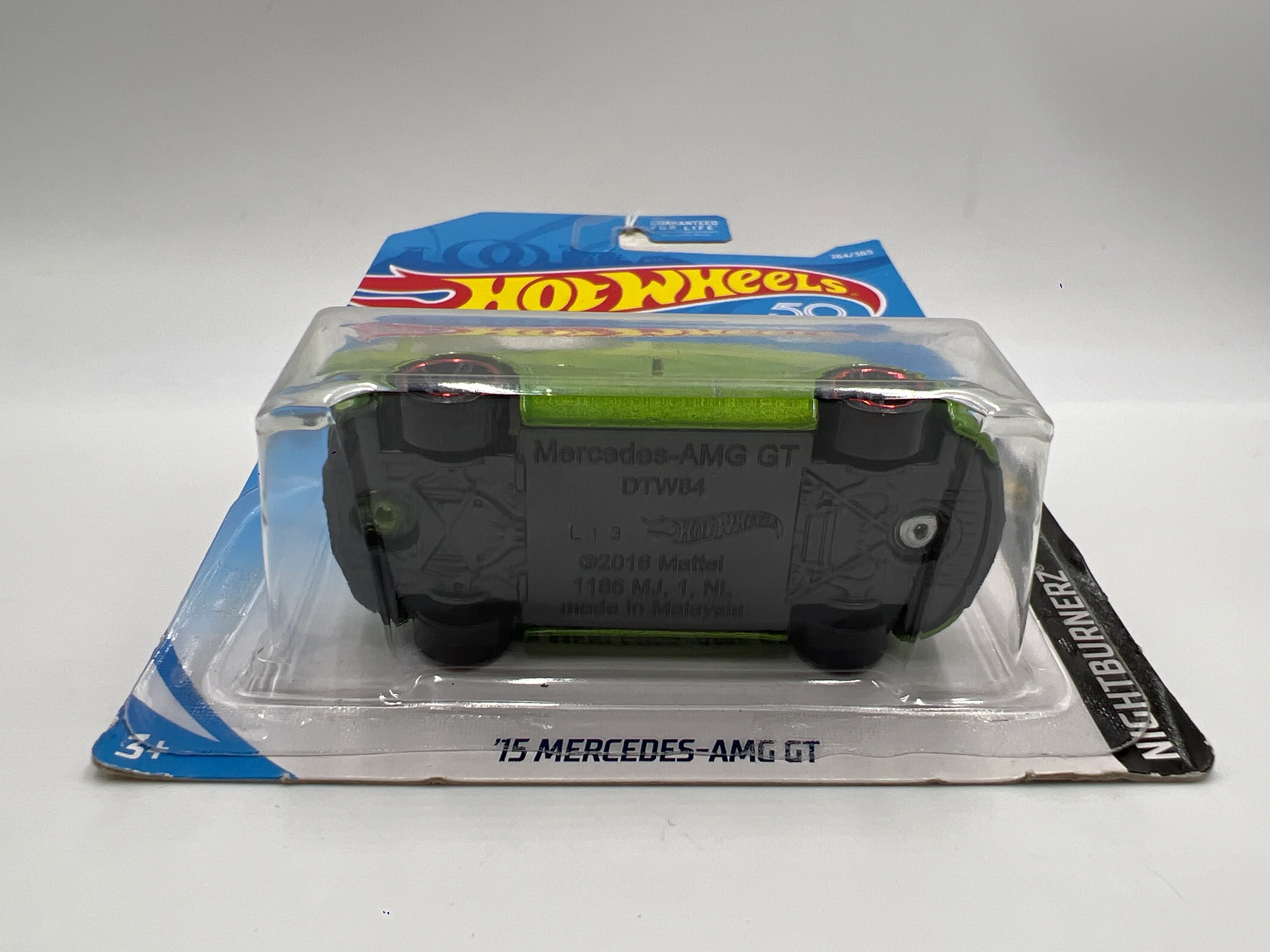 2018 Hot Wheels Nightburnerz #264 15 Mercedes-AMG GT Green - Image 5