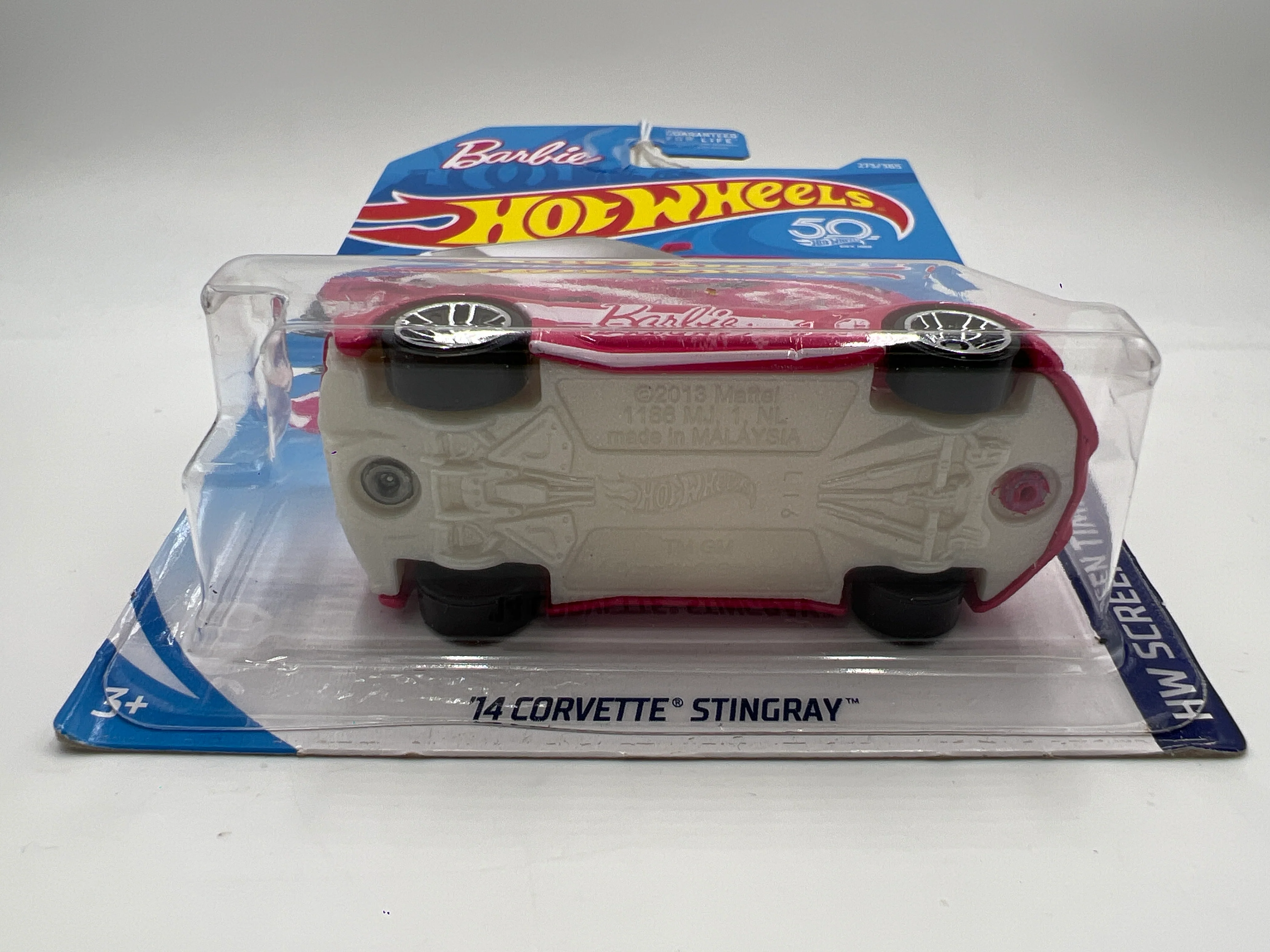 2018 Hot Wheels HW Screen Time #273 14 Corvette Stingray Pink Barbie 123A - Image 6