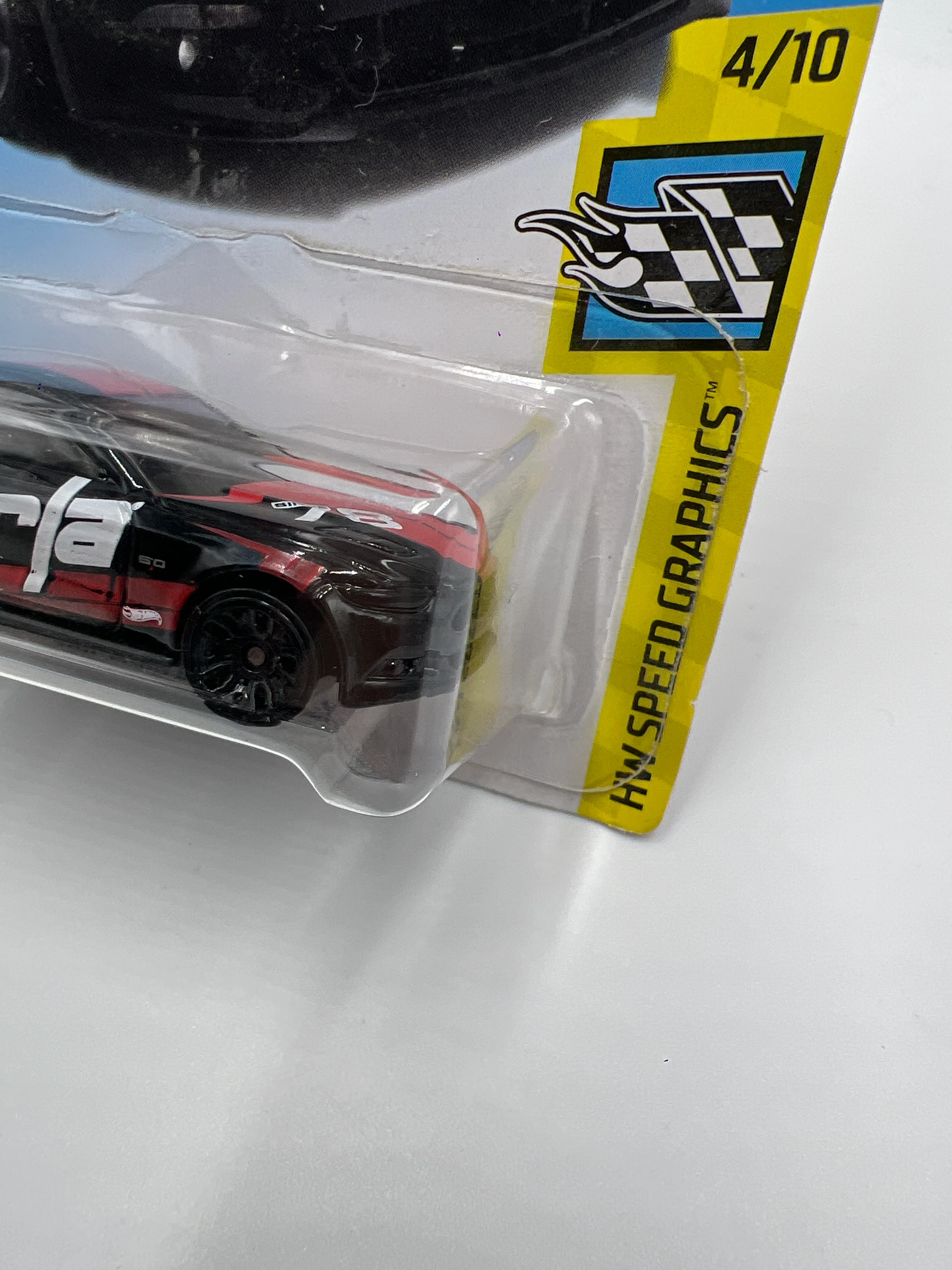 2018 Hot Wheels Speed Graphics #80 2015 Ford Mustang GT Borla Black 32D - Image 3
