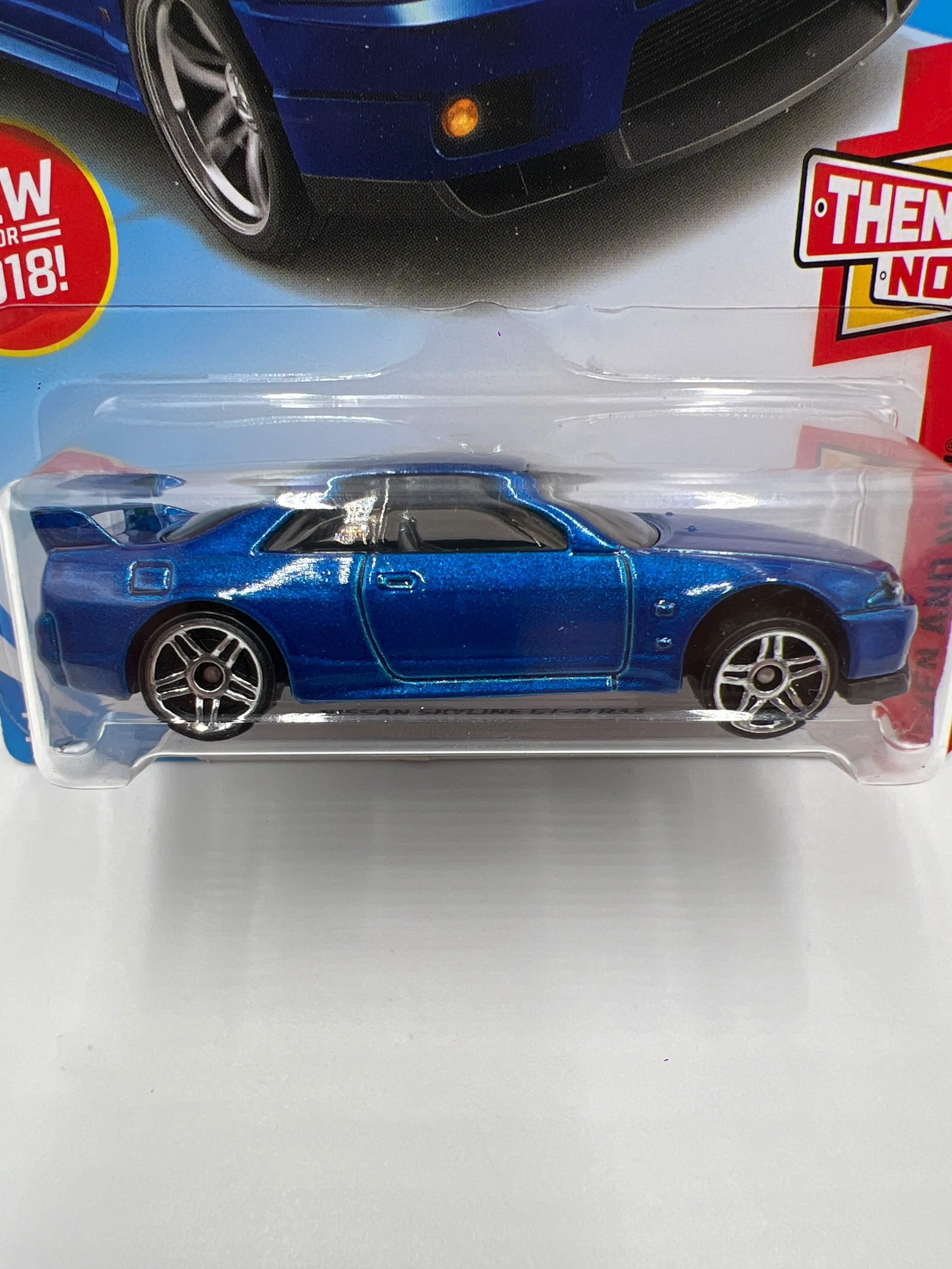 2018 Hot Wheels Then And Now #46 Nissan Skyline GT-R R33 Blue 81D - Image 2