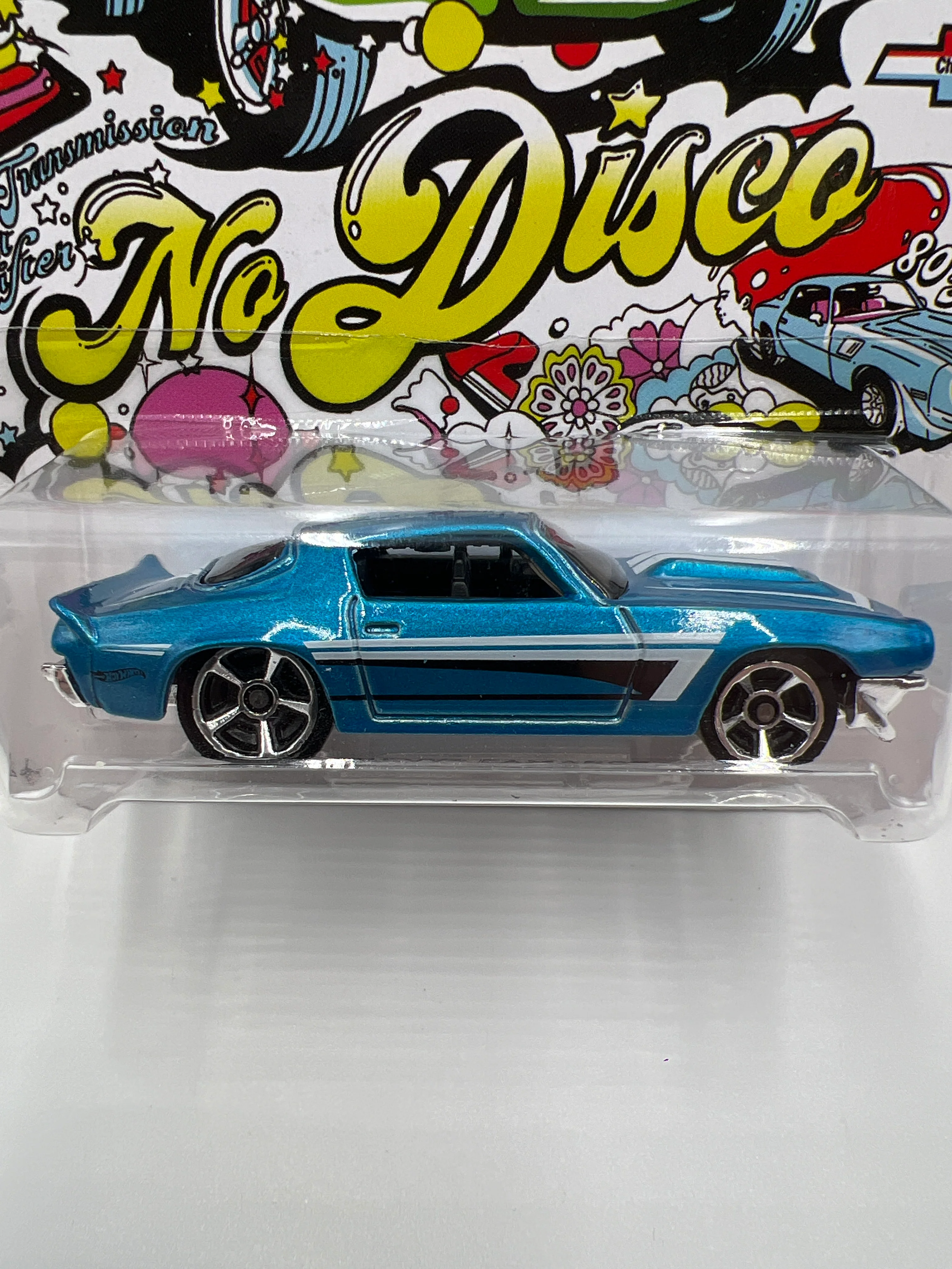 2018 Hot Wheels 50th Anniversary Camaro Series #3 70 Chevy Camaro Blue 152F - Image 3
