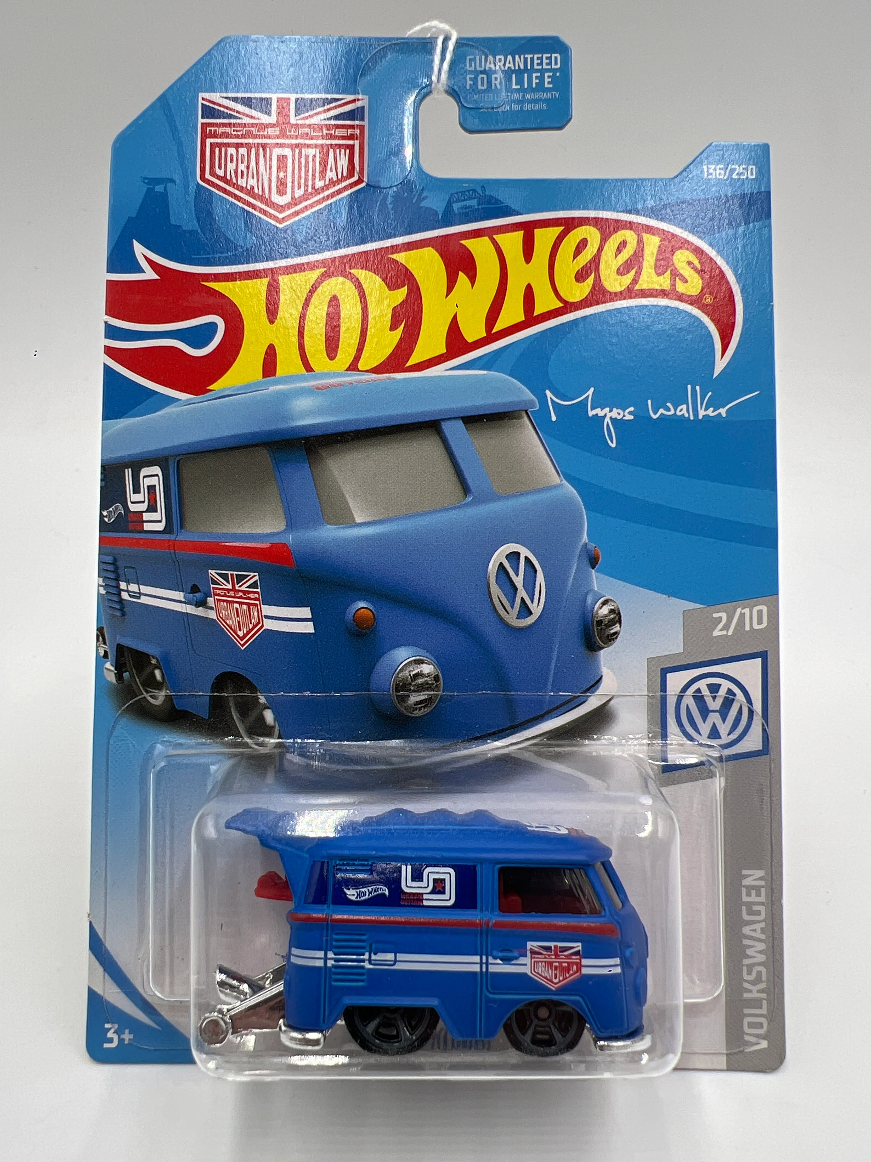 2019 Hot Wheels Volkswagen #136 Kool Kombi Blue Magnus Walker 97F - Image 2