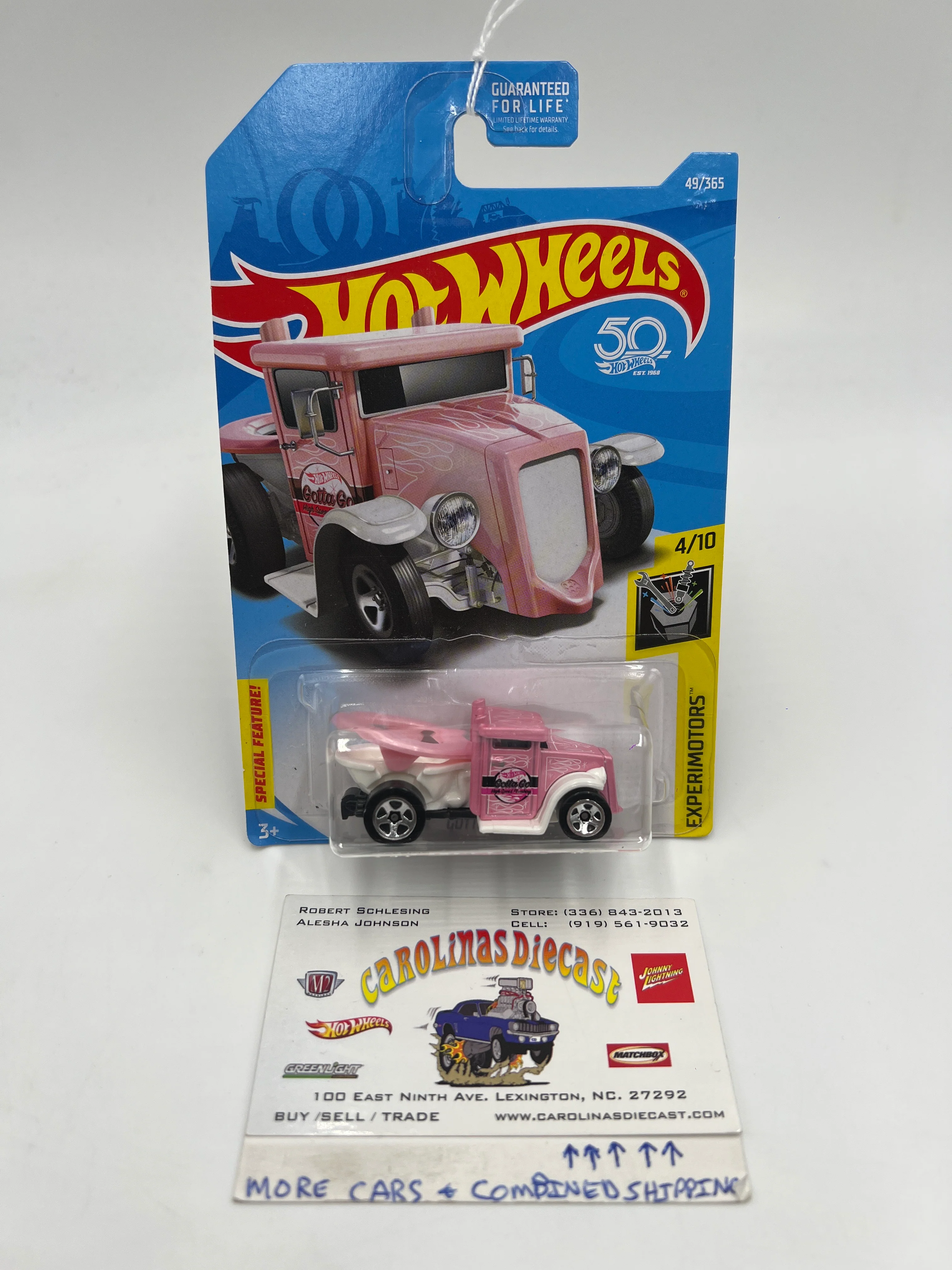 2018 Hot Wheels Experimotors #49 Gotta Go Pink