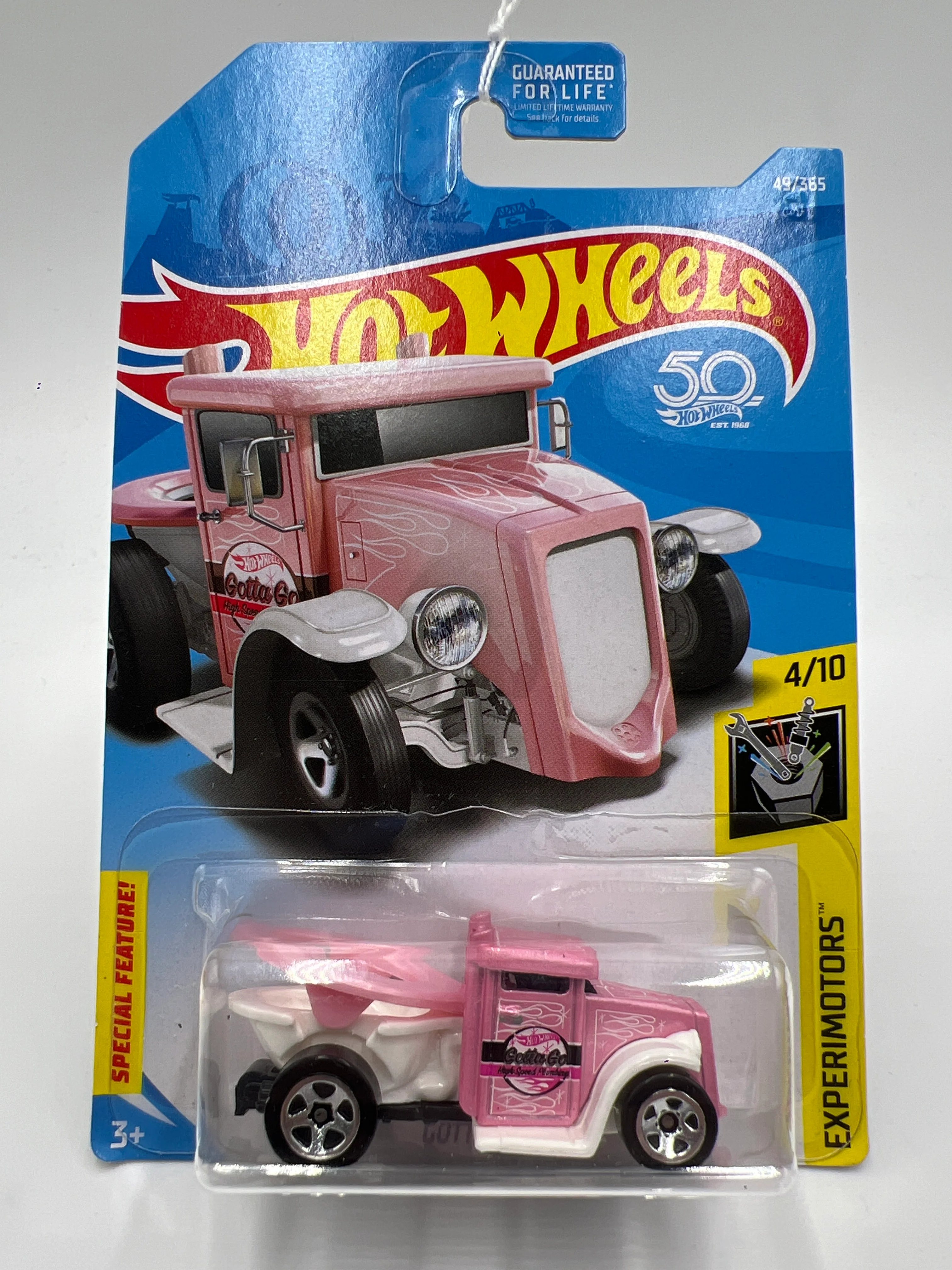 2018 Hot Wheels Experimotors #49 Gotta Go Pink - Image 2