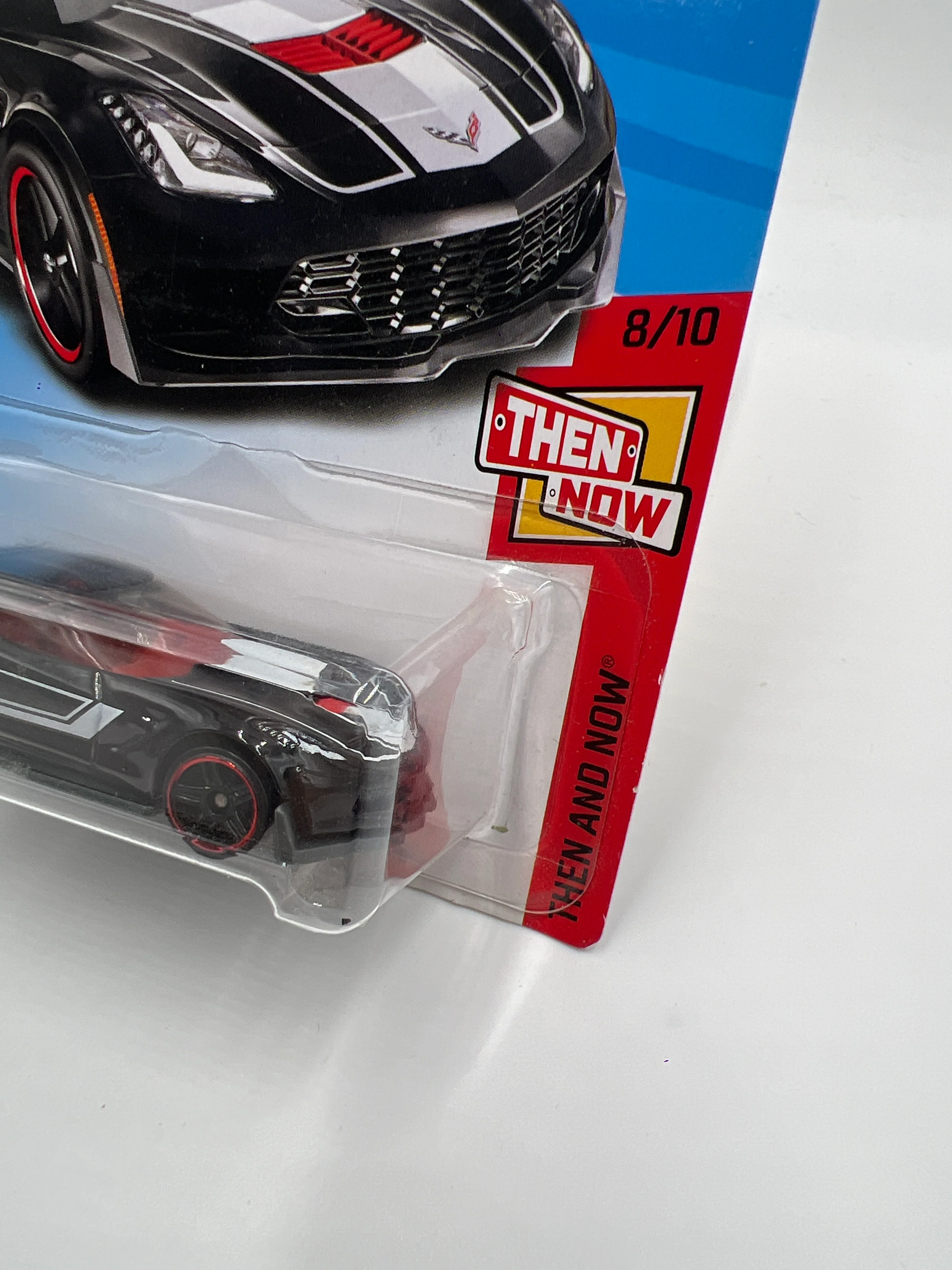 2018 Hot Wheels Then And Now #48 Corvette C7 Z06 Black 7B - Image 3