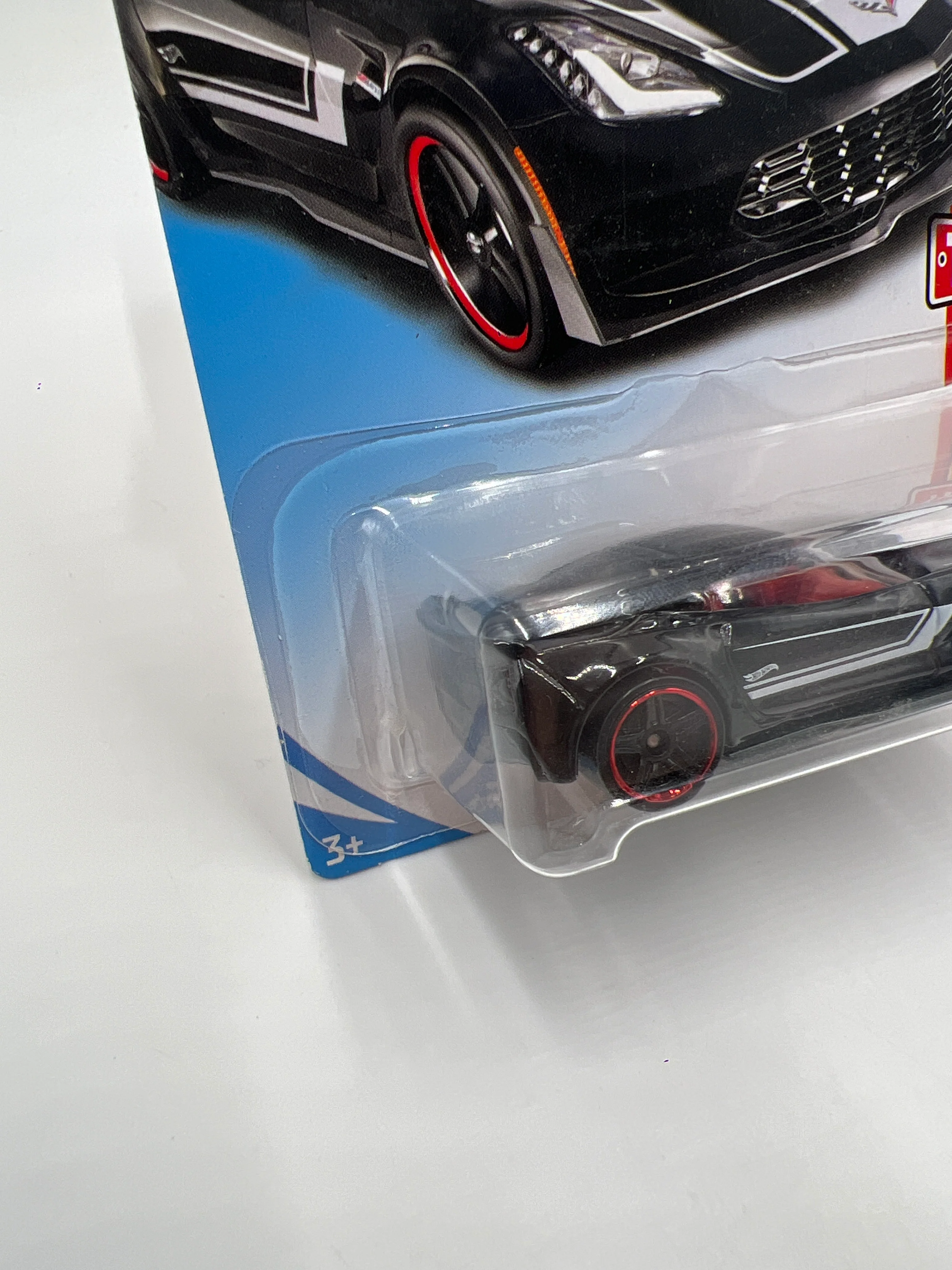 2018 Hot Wheels Then And Now #48 Corvette C7 Z06 Black 7B - Image 4