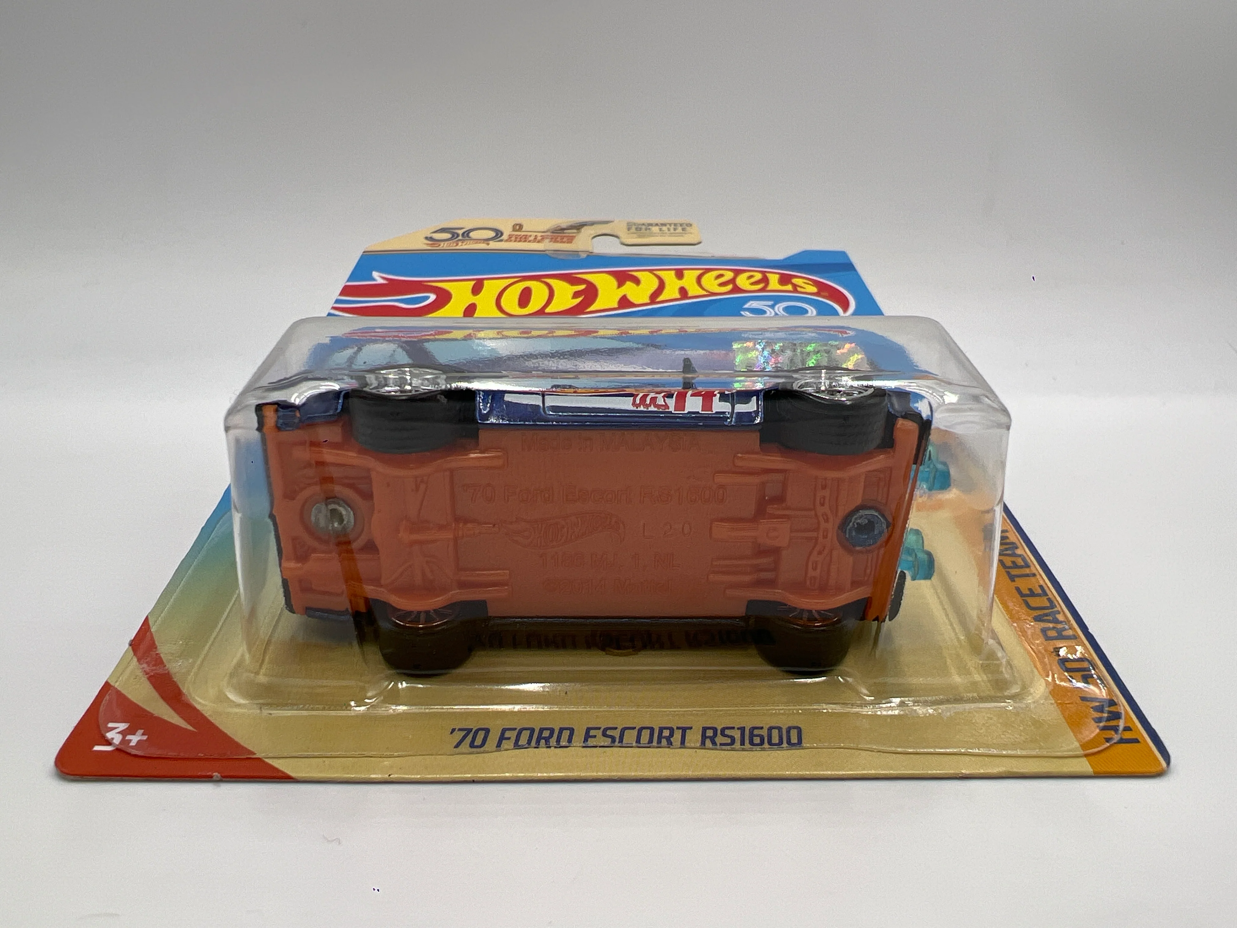2018 Hot Wheels Factory Sealed Super Treasure Hunt 70 Ford Escort RS1600 Blue W/Protector - Image 5
