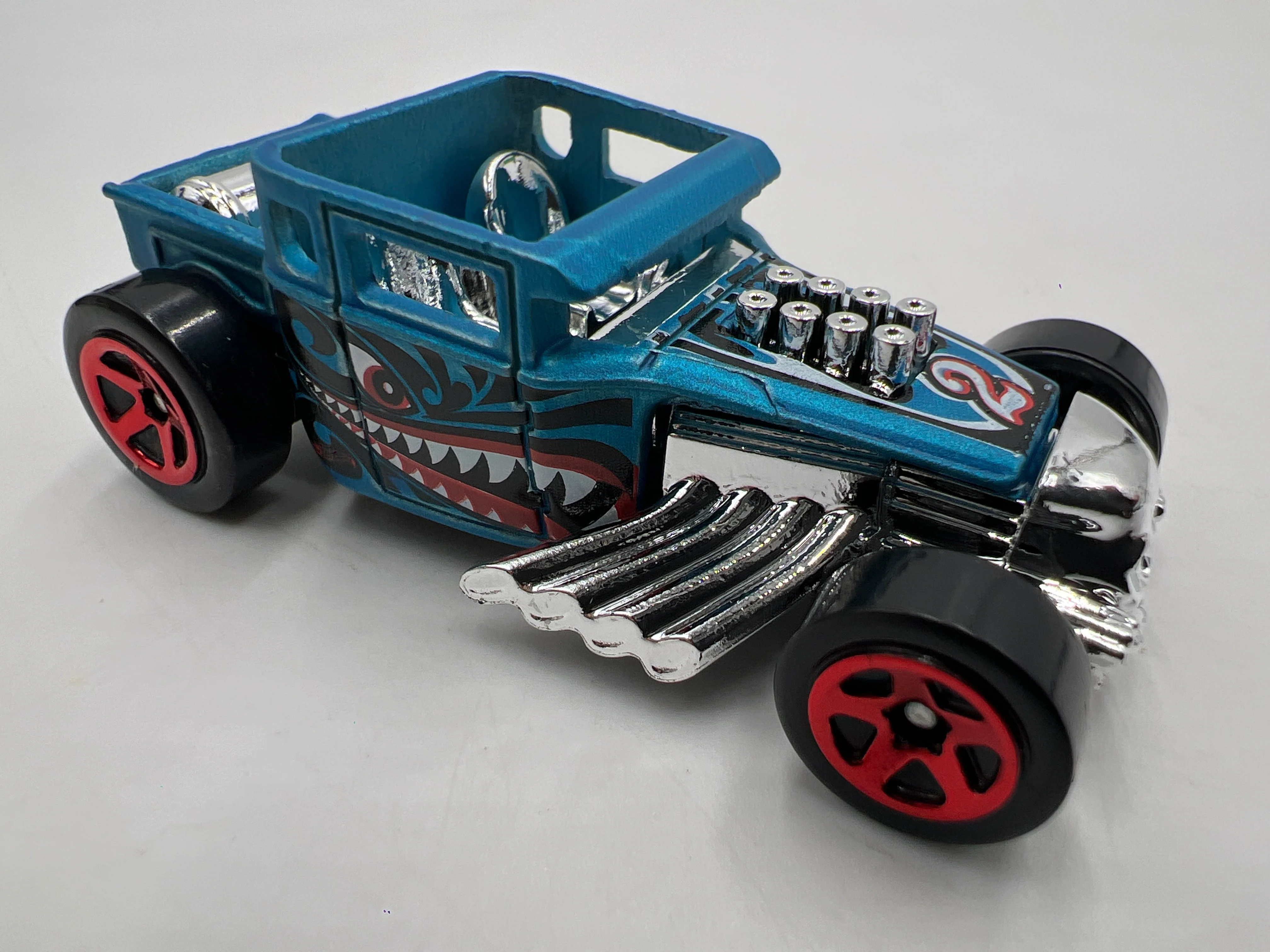 2018 Hot Wheels Mystery Models Series 3 #2 Chase Bone Shaker Blue - Image 2