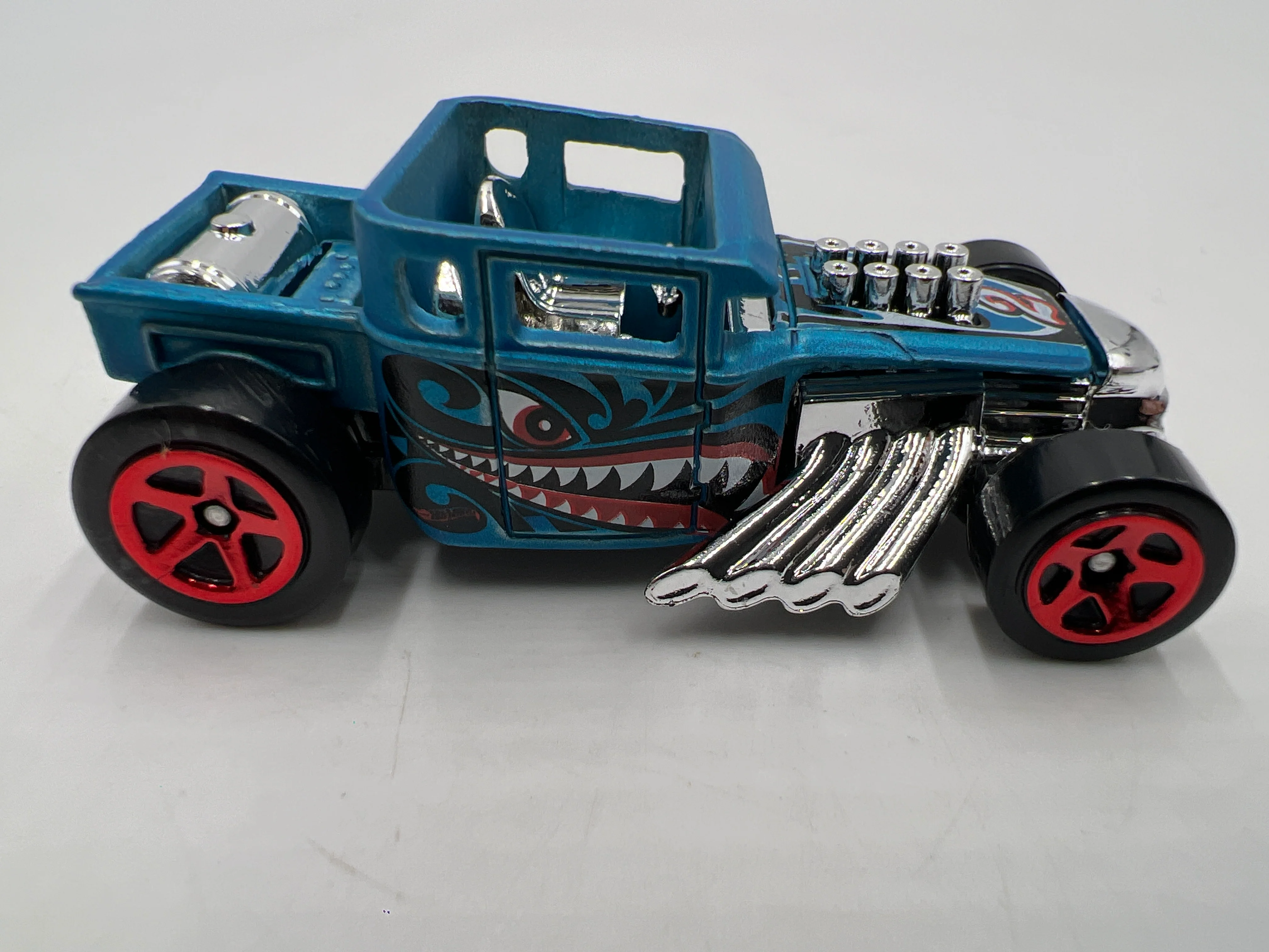 2018 Hot Wheels Mystery Models Series 3 #2 Chase Bone Shaker Blue - Image 4