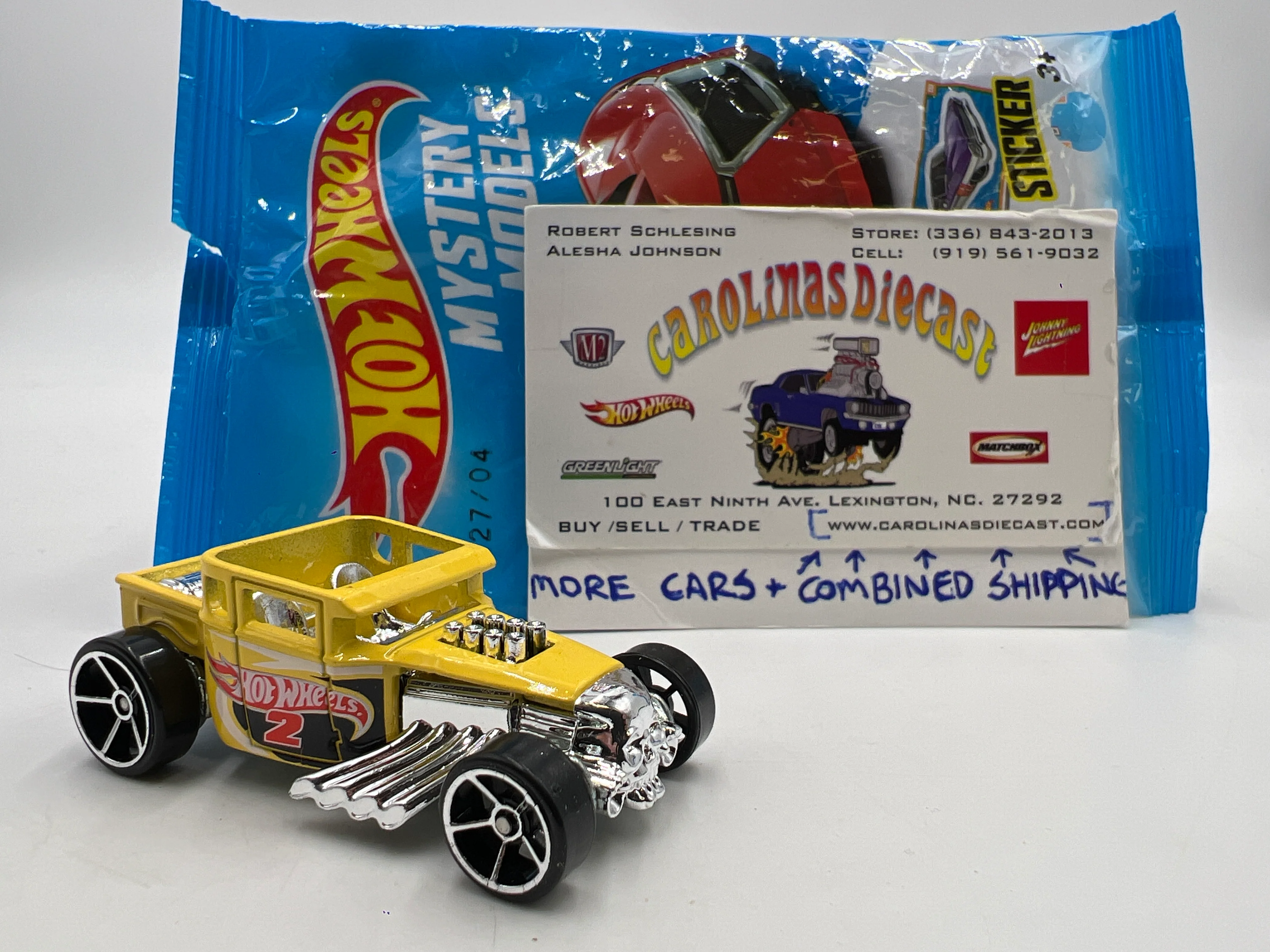 2015 Hot Wheels Mystery Models Series 1 #4 Bone Shaker Yellow