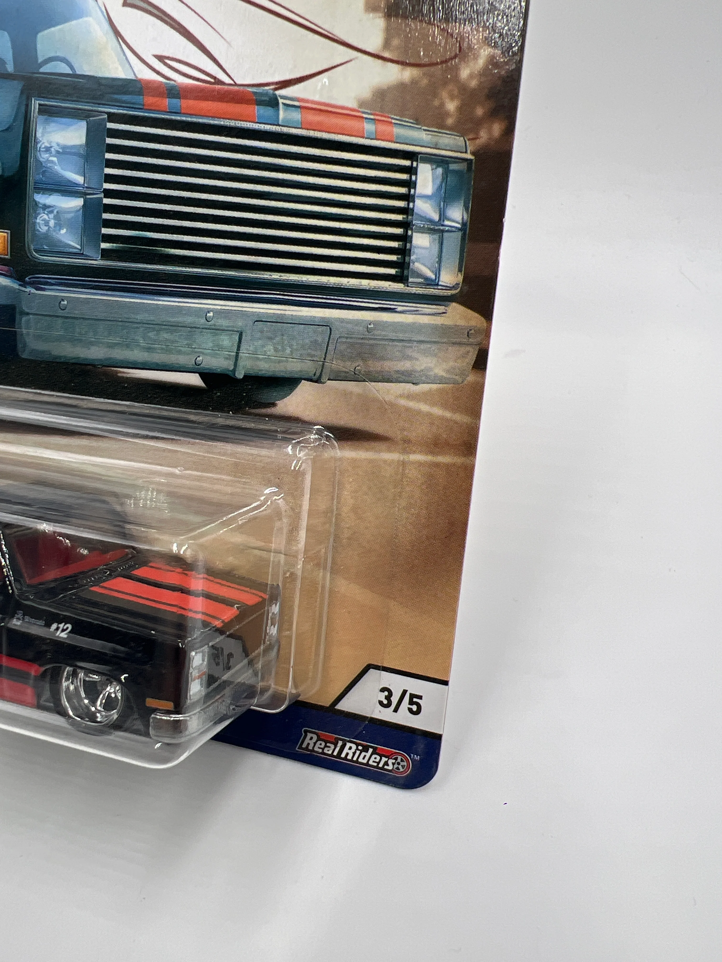 2018 Hot Wheels Premium Car Culture Shop Trucks #3 83 Chevy Silverado Borla W/Protector - Image 3