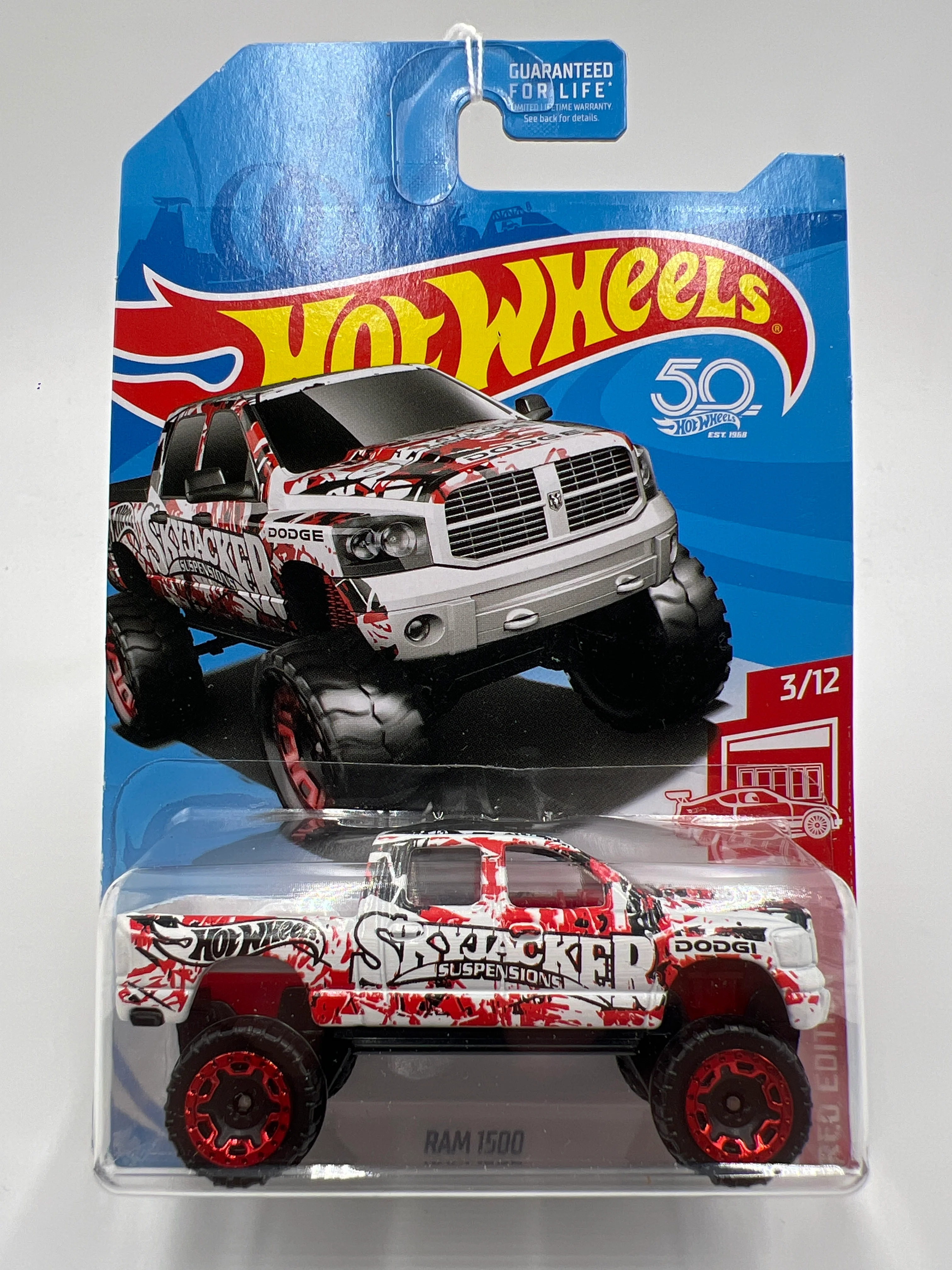 2018 Hot Wheels Target Exclusive Red Edition Ram 1500 Skyjacker 146A - Image 2