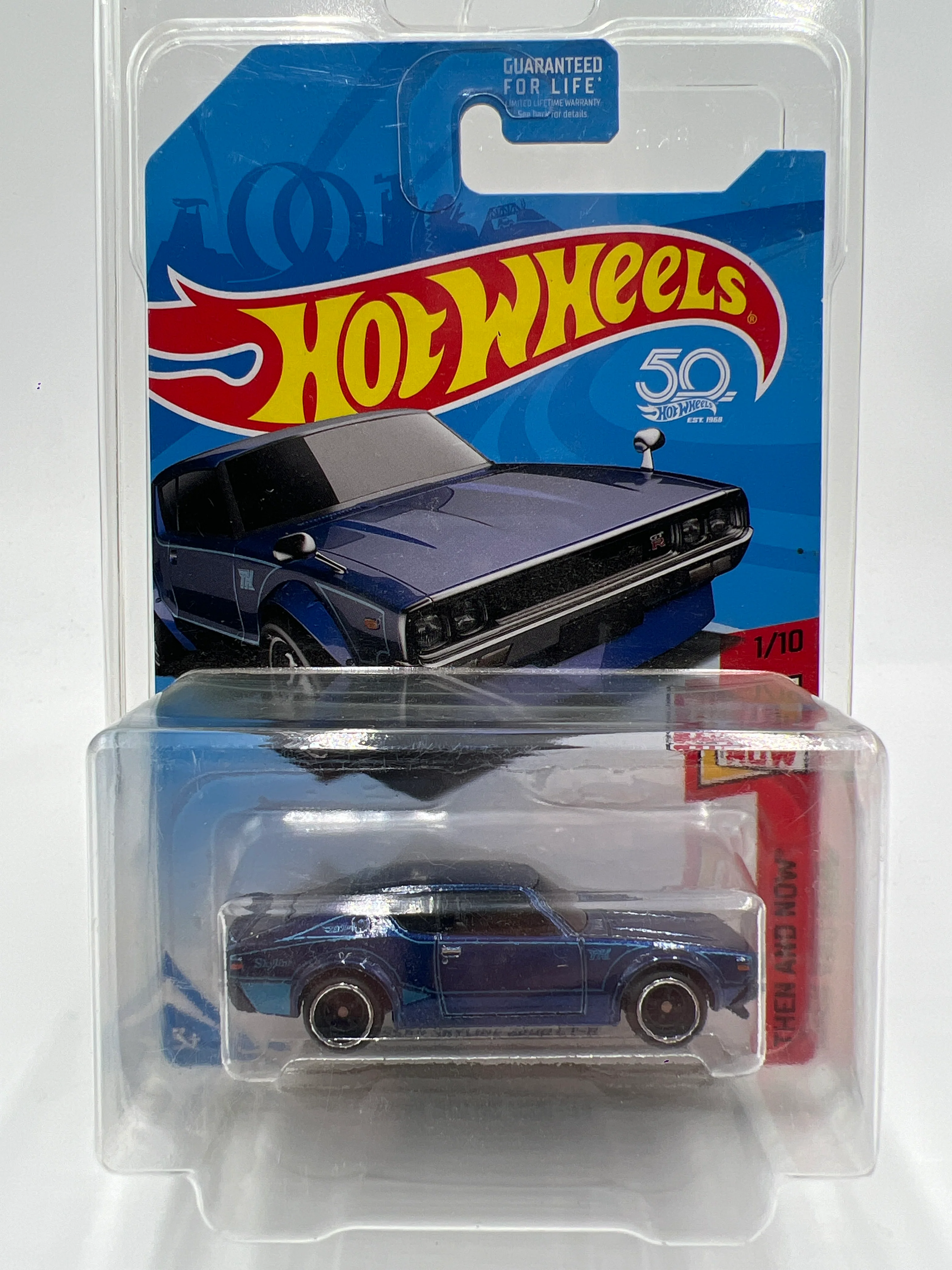 2018 Hot Wheels Super Treasure Hunt Nissan Skyline 2000 GT-R Blue W/Protector - Image 9