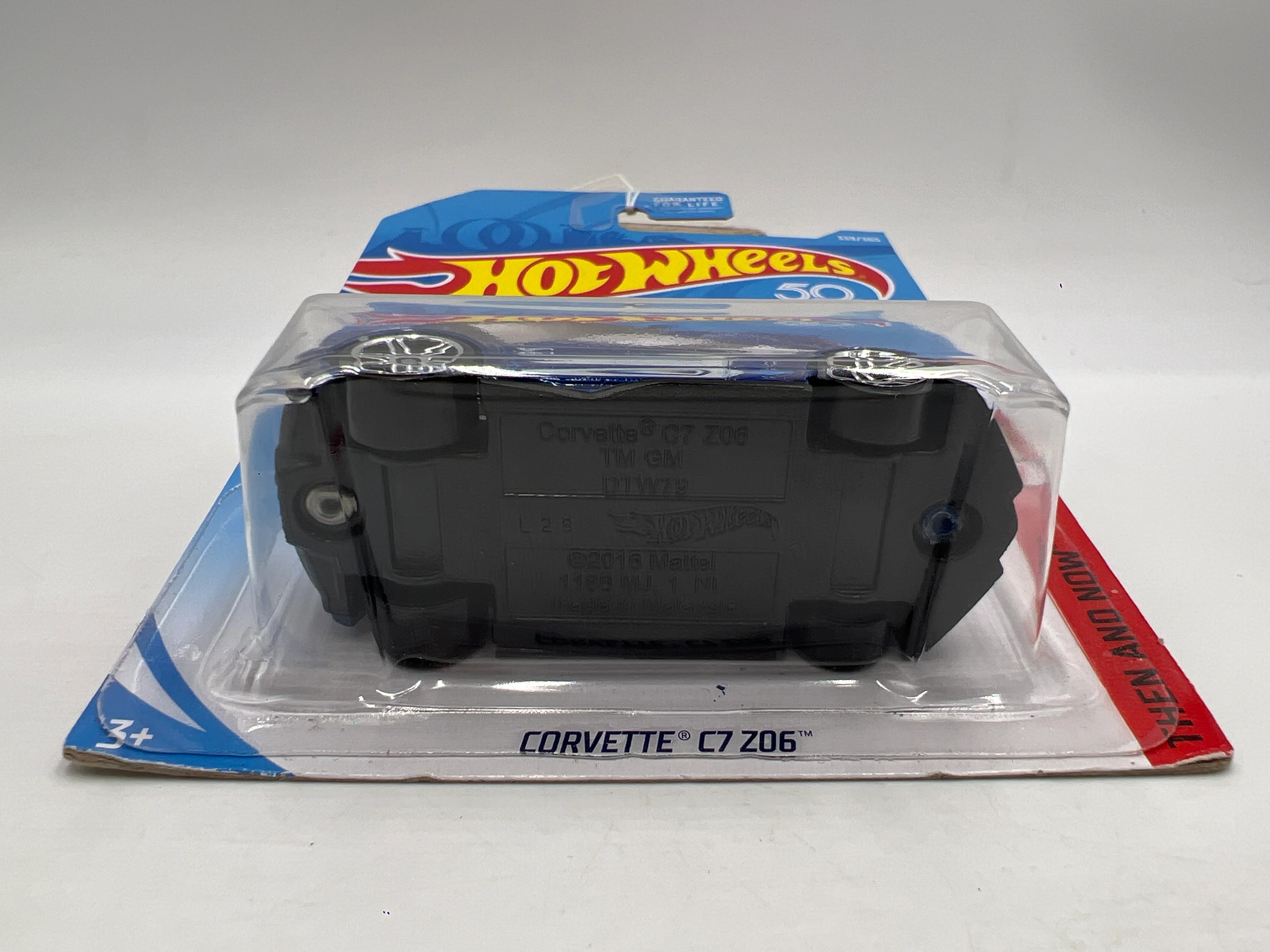 2018 Hot Wheels Then And Now #339 Corvette C7 Z06 Blue 1C - Image 5