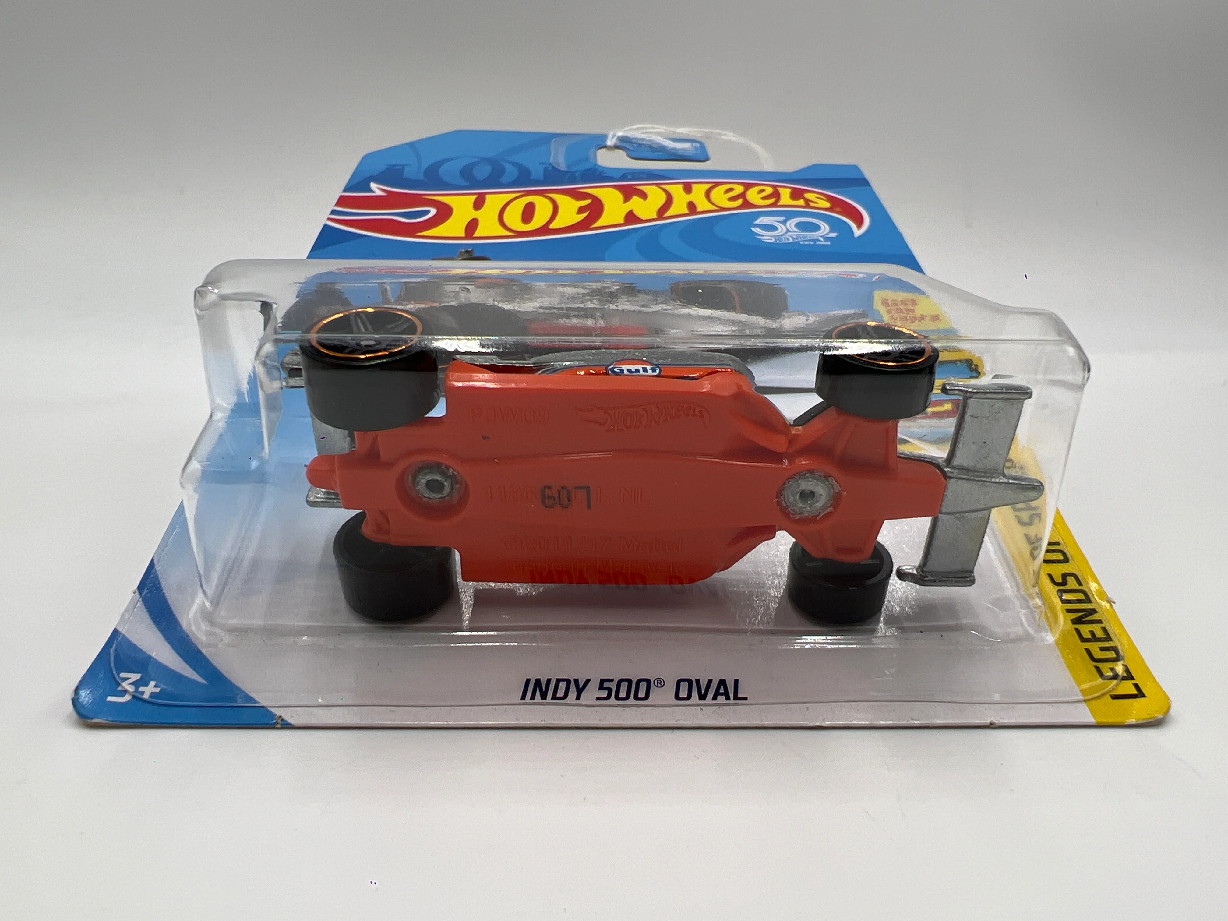 2018 Hot Wheels Zamac #10 Indy 500 Oval Gulf Tampo Drop 145A - Image 6