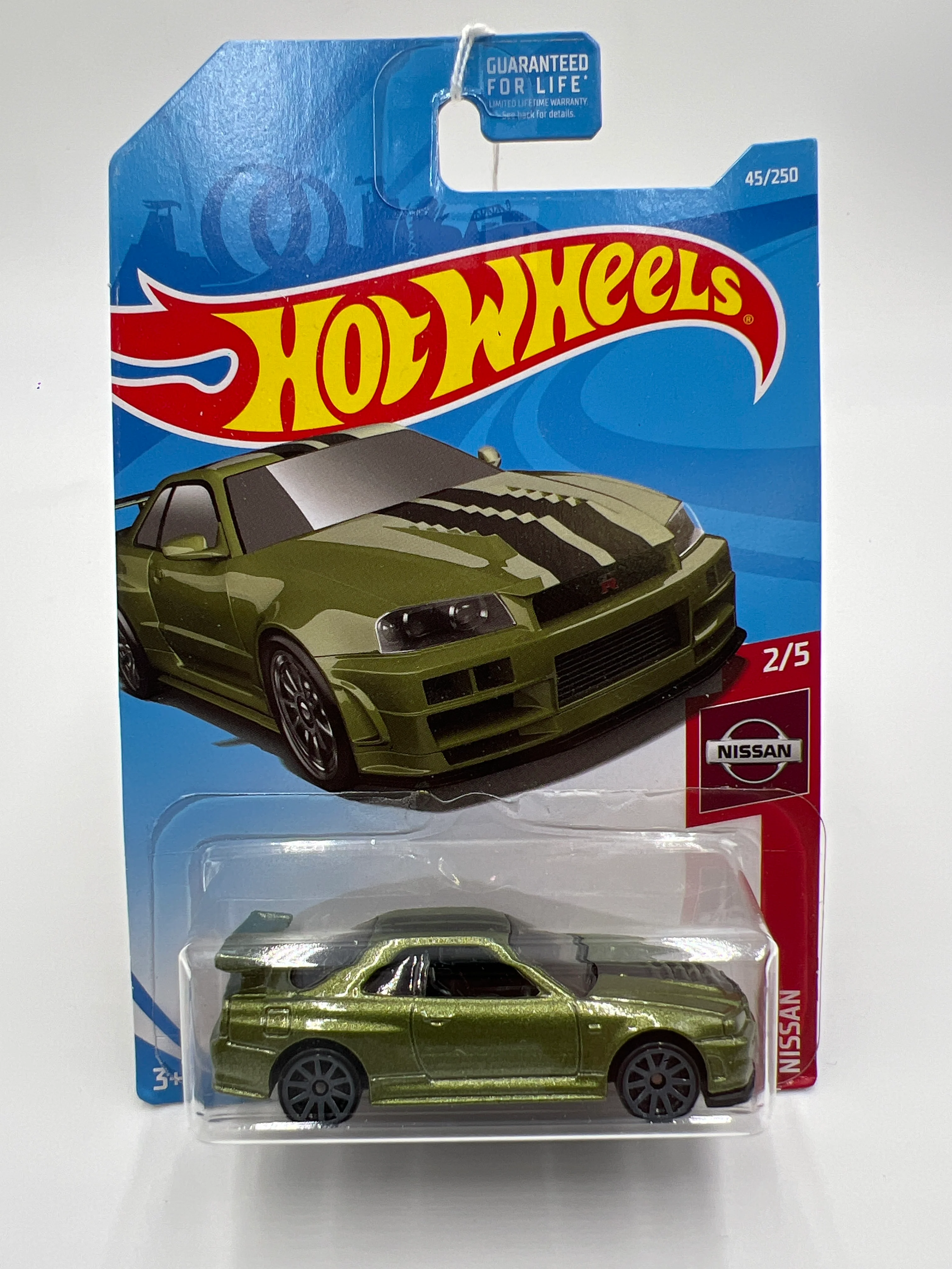 2019 Hot Wheels #45 Nissan Skyline GT-R BNR34 Green SR 79C - Image 2