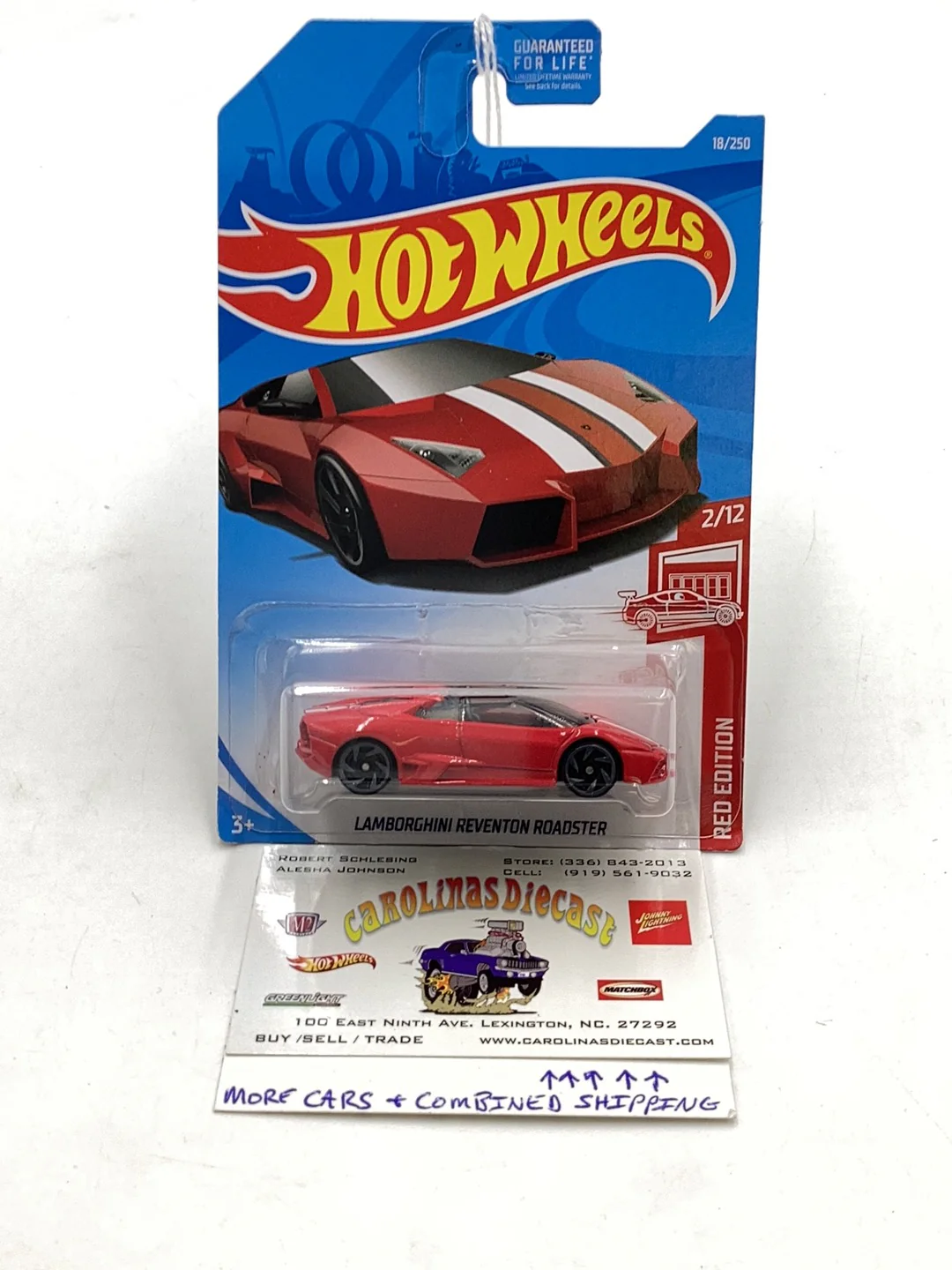 2019 hot wheels #18 Lamborghini Reventon Roadster Red Edition target exclusive 150D