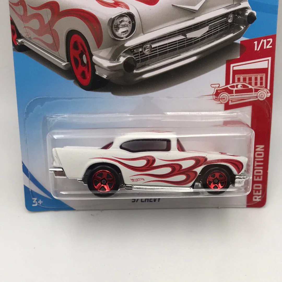 2019 hot wheels #9 57 Chevy Red Edition target exclusive KK4 - Image 2
