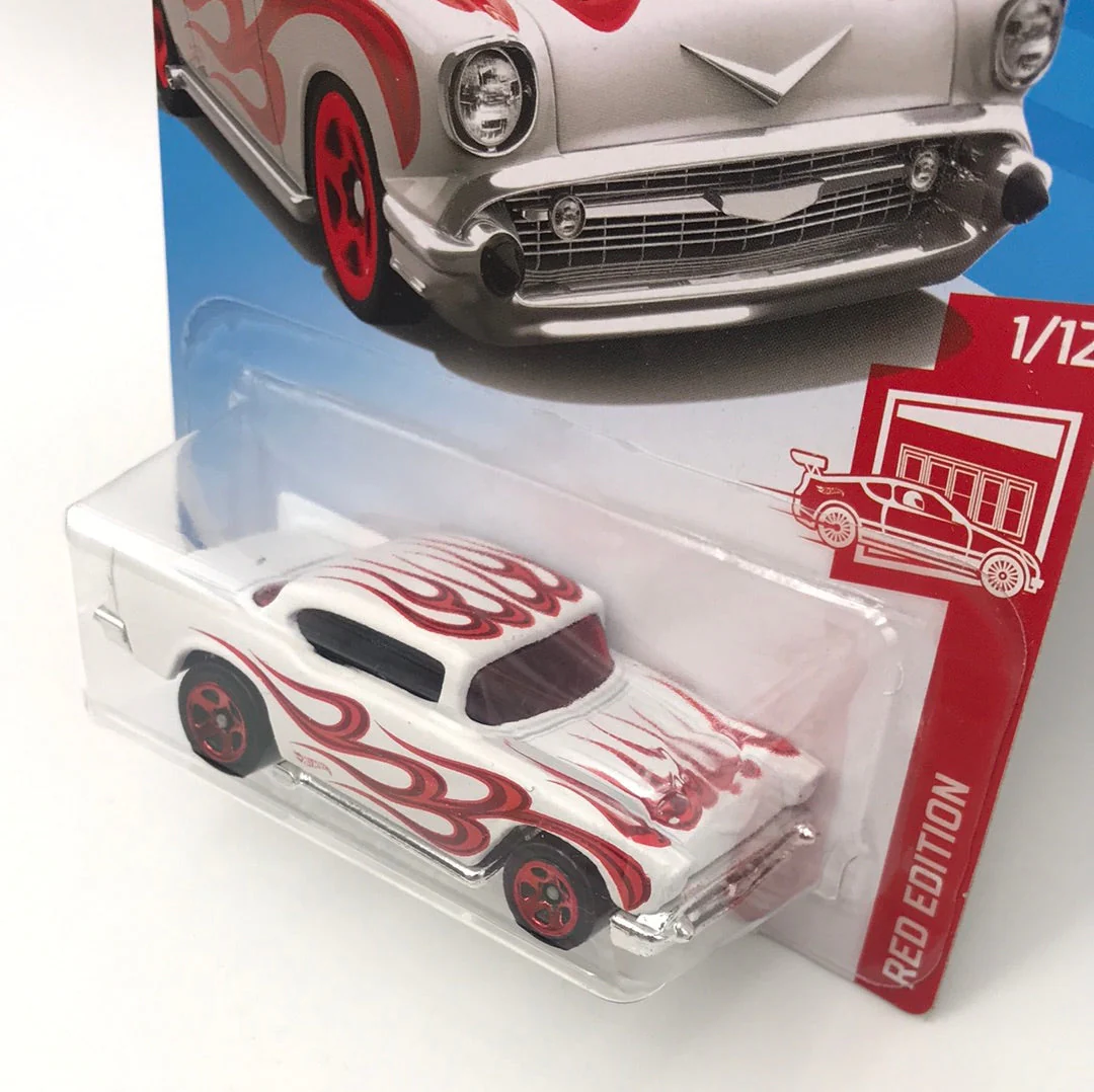 2019 hot wheels #9 57 Chevy Red Edition target exclusive KK4 - Image 3