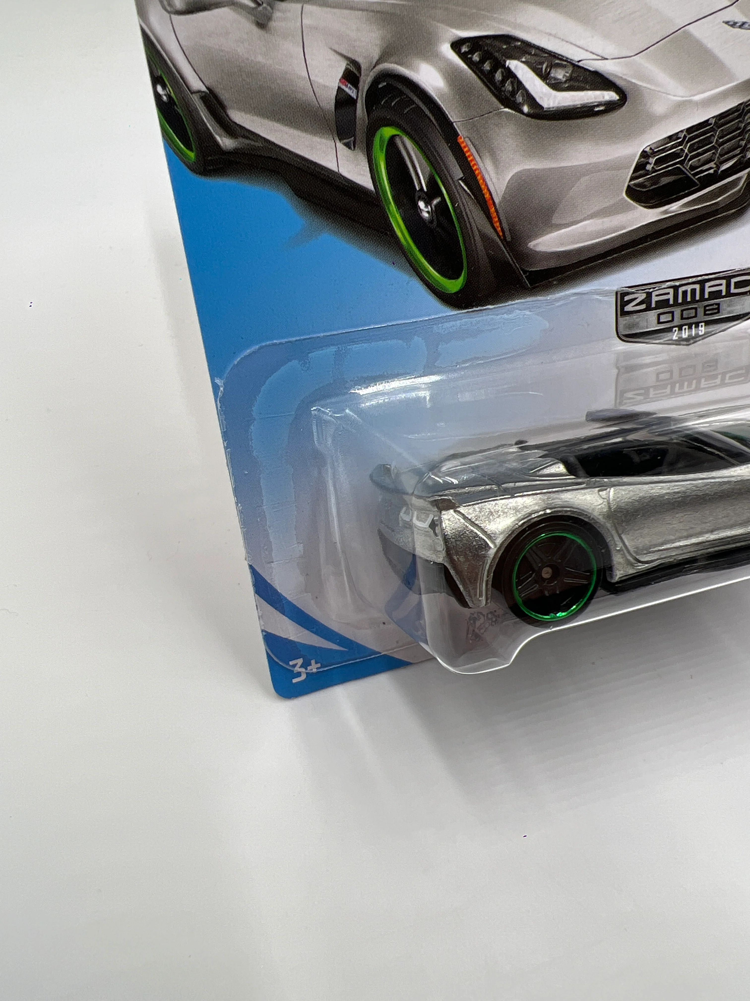 2019 Hot Wheels Walmart Exclusive Zamac 8 #95 Corvette C7 Z06 Convertible 146G - Image 4