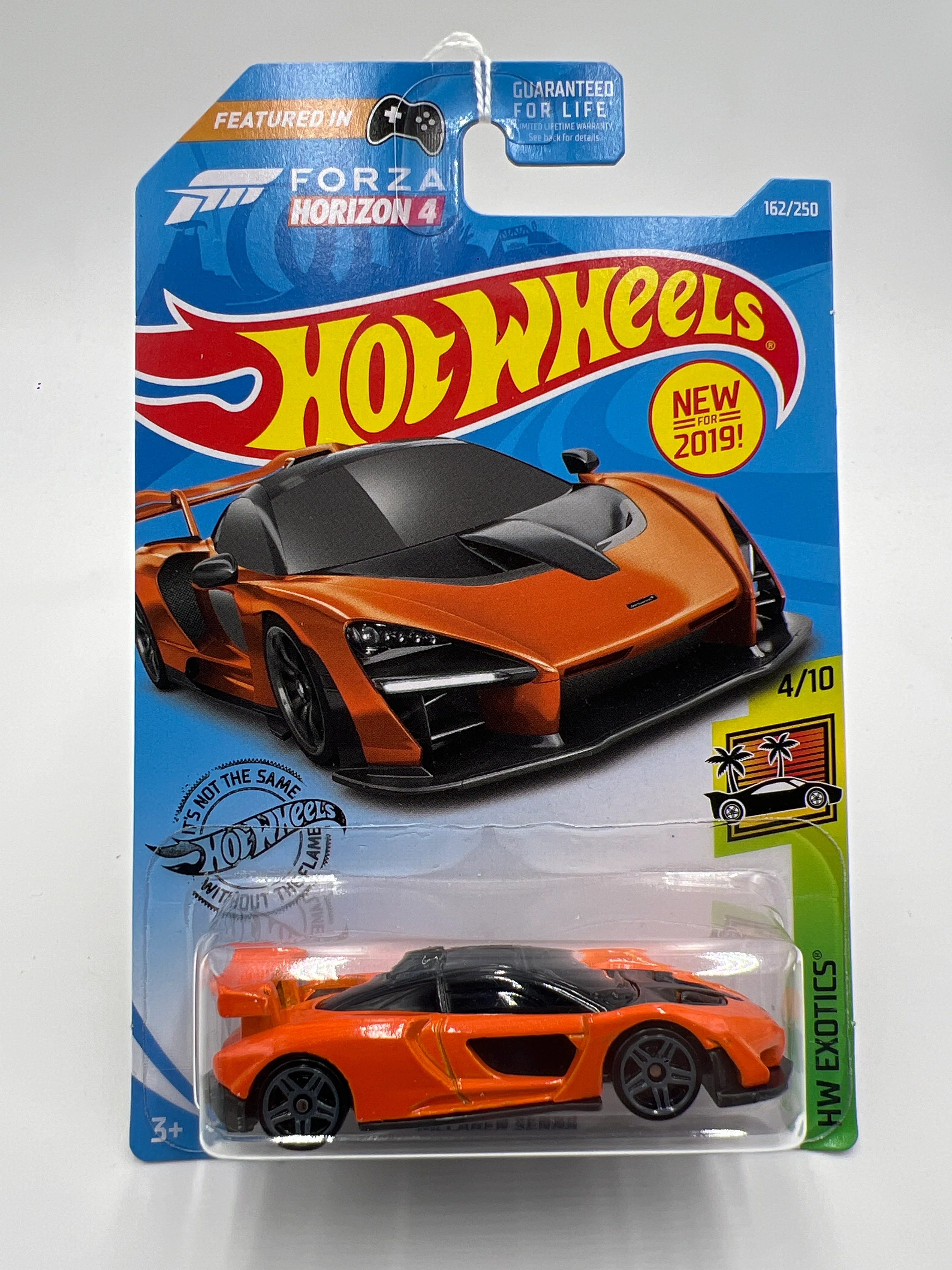 2019 Hot Wheels HW Exotics #162 Forza Horizon 4 McLaren Senna Orange 104C - Image 2