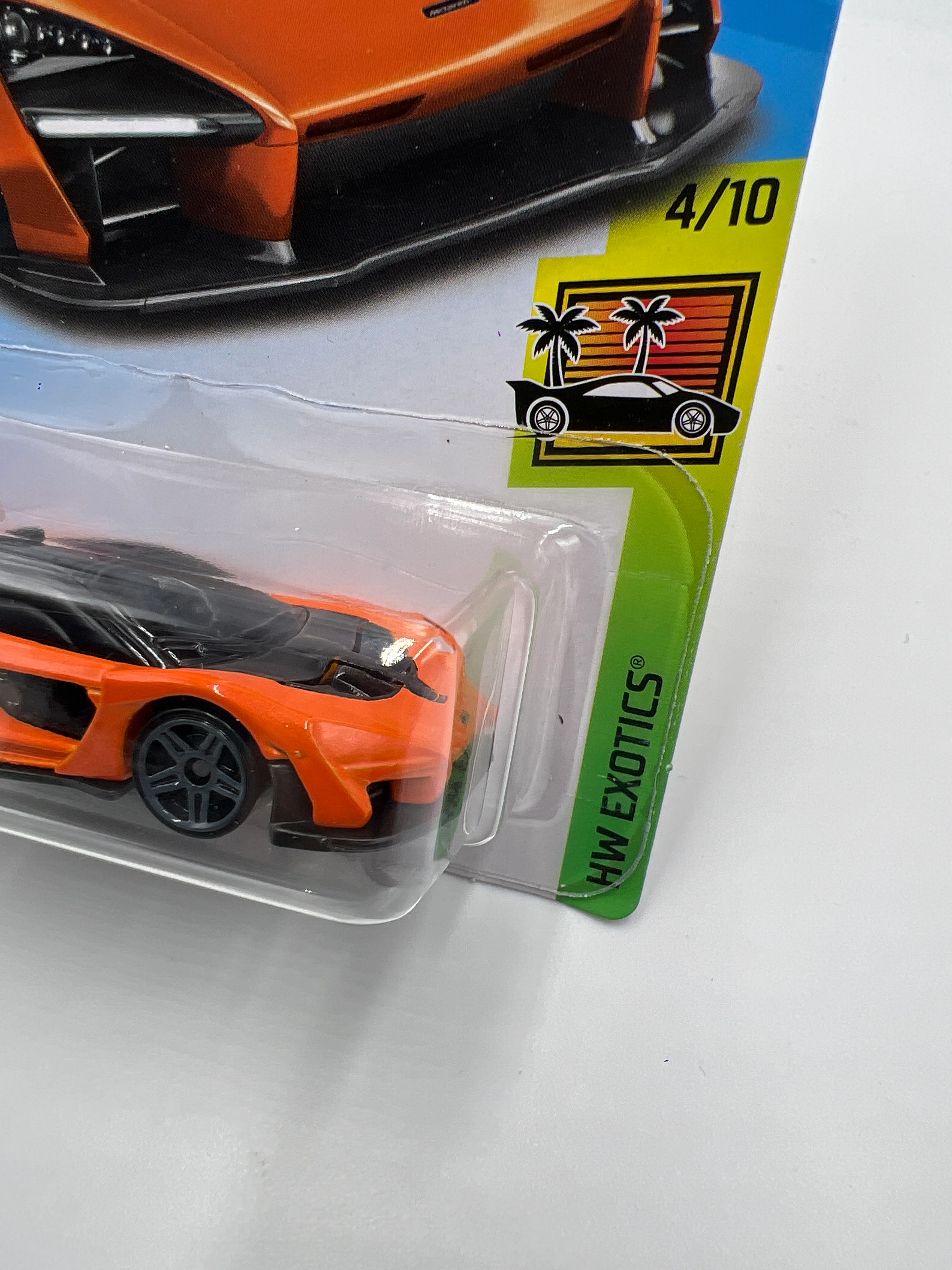 2019 Hot Wheels HW Exotics #162 Forza Horizon 4 McLaren Senna Orange 104C - Image 4