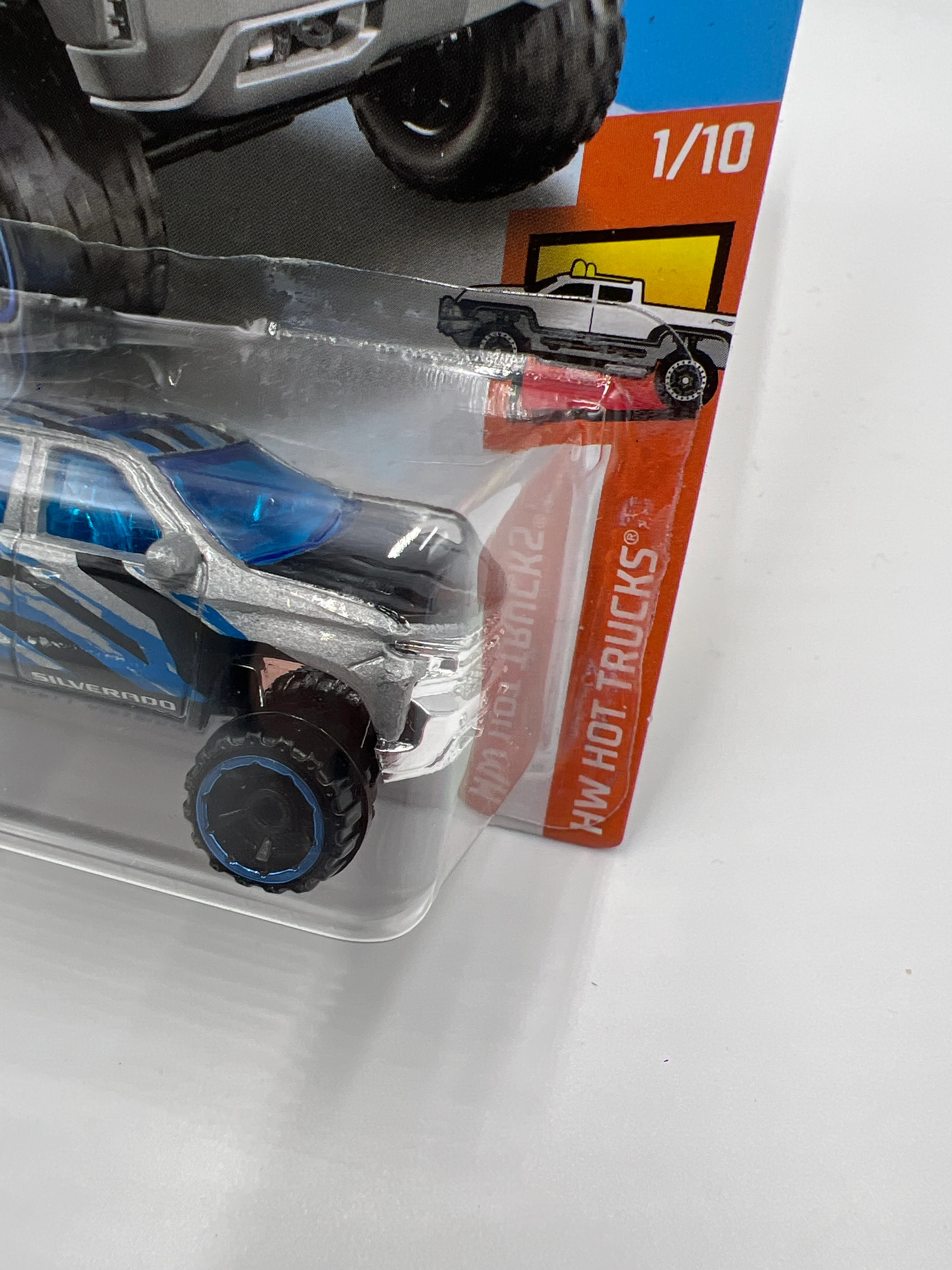 2019 Hot Wheels Kmart Exclusive HW Hot Trucks #83 19 Chevy Silverado Trail Boss LT 240B - Image 4