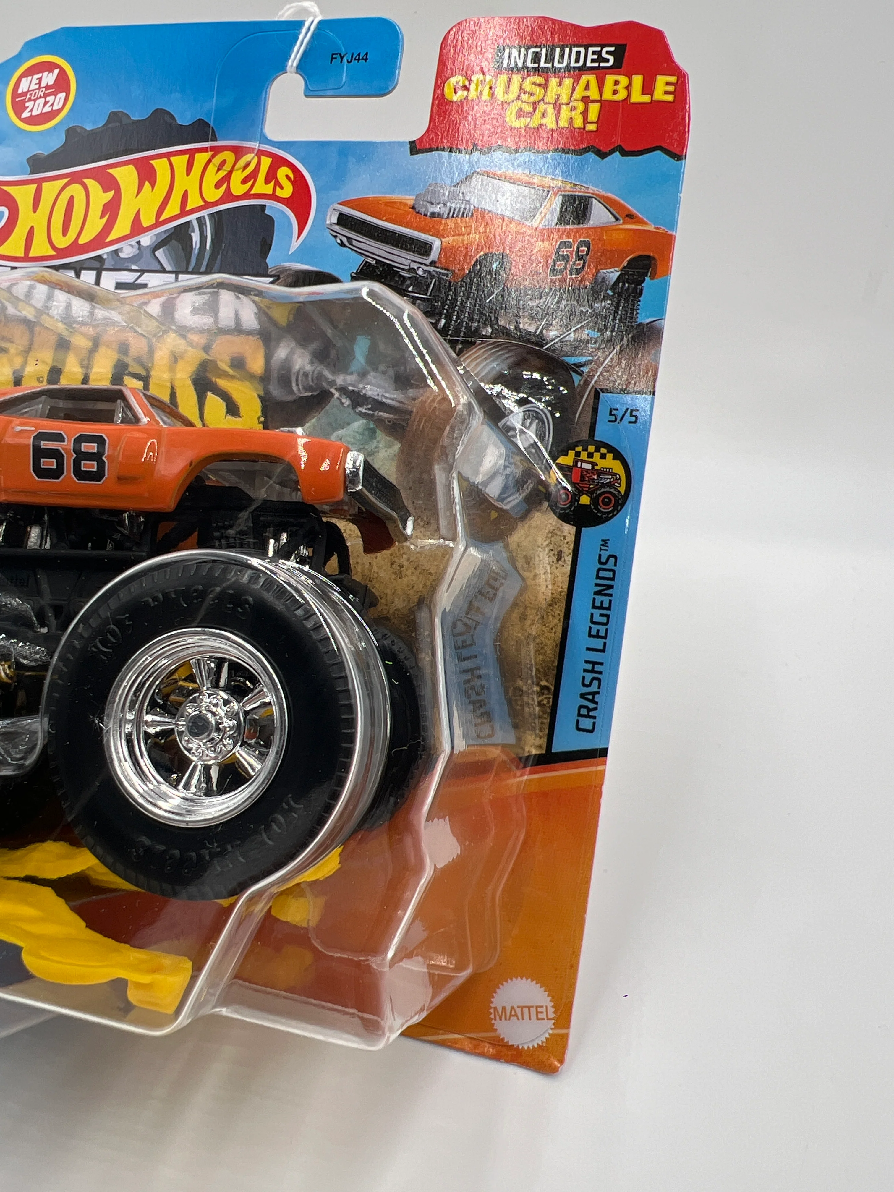 2020 Hot Wheels Monster Trucks Crash Legends #62 Dodge Charger R/T 125D - Image 3