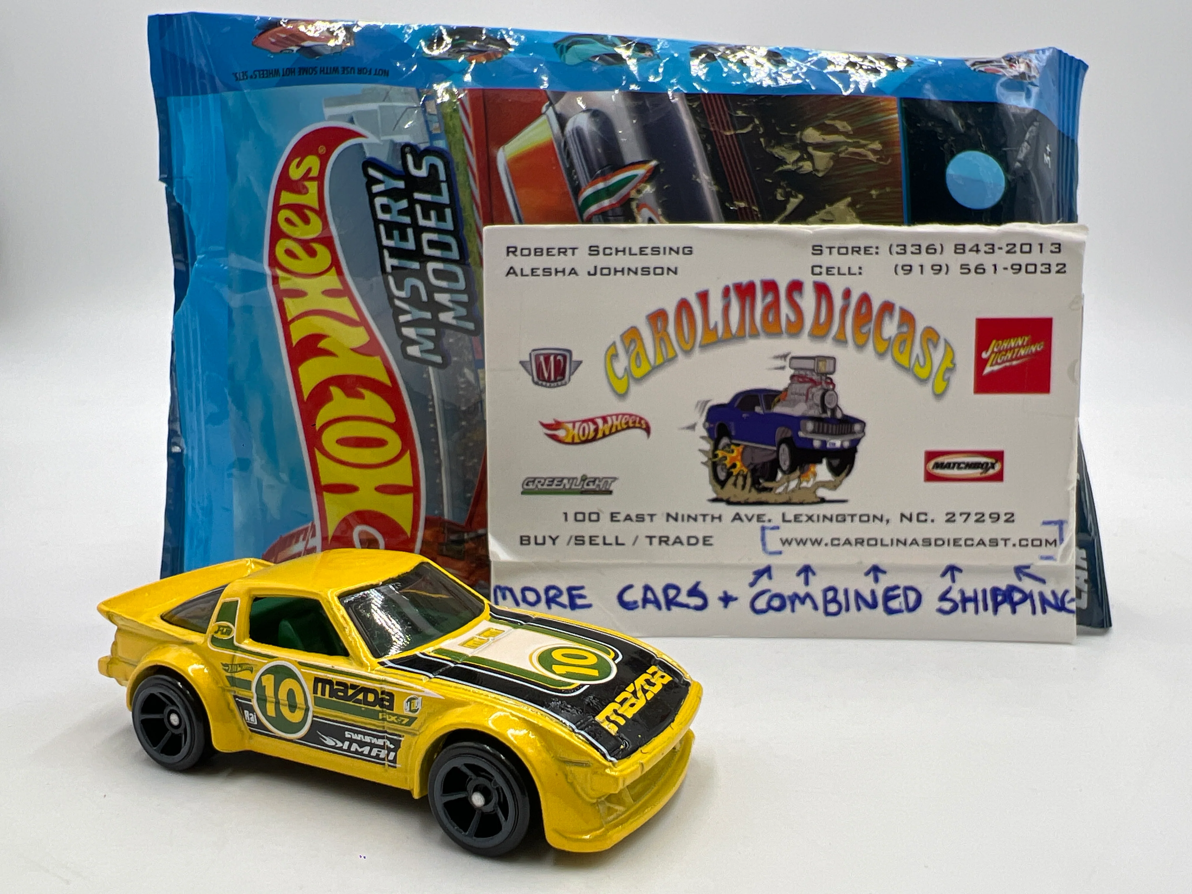 2018 Hot Wheels Mystery Models Series 1 #10 Chase Mazda RX-7 Yellow
