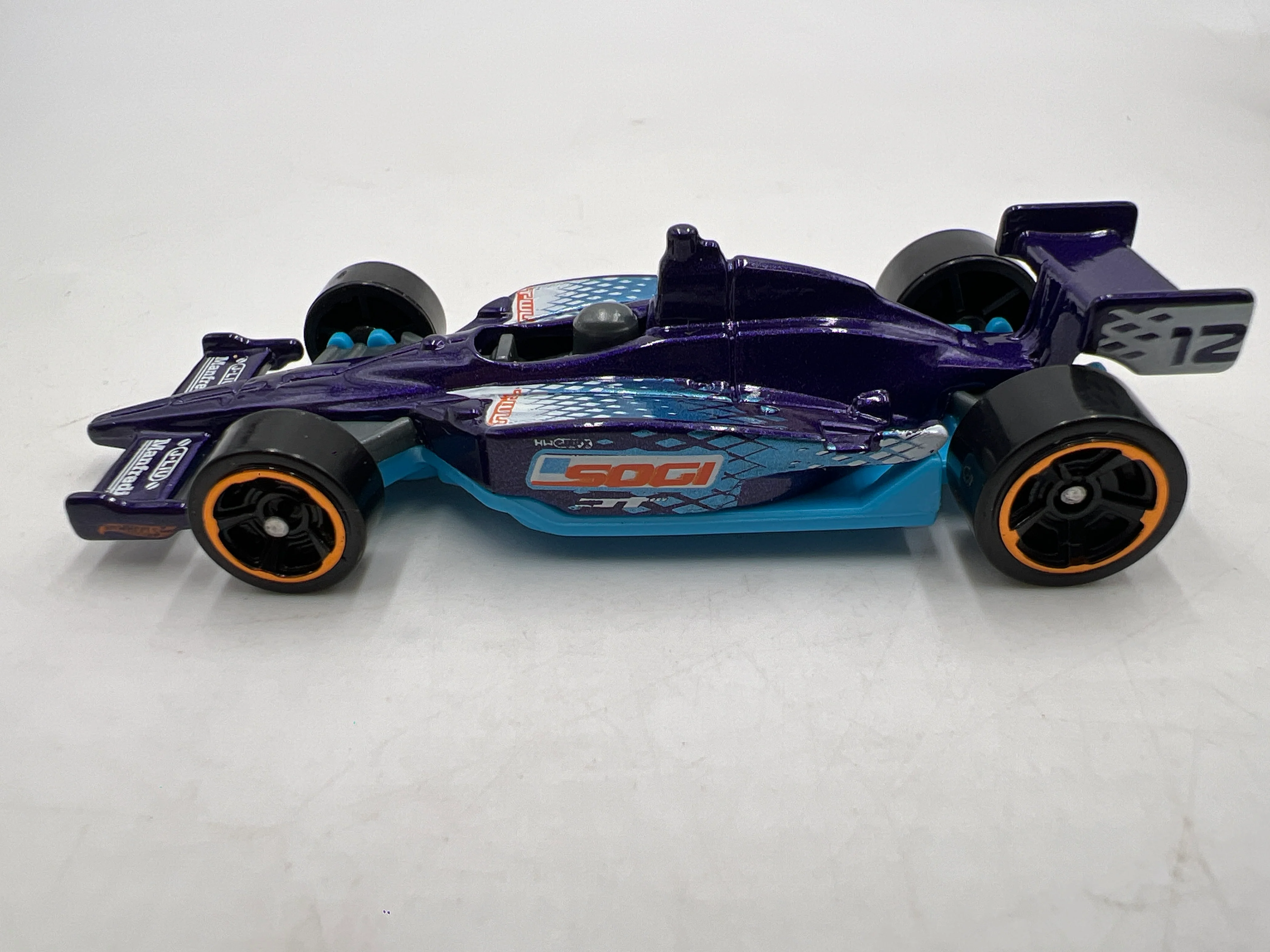 2019 Hot Wheels Mystery Models Series 2 #12 Indy 500 Oval Purple - Image 5