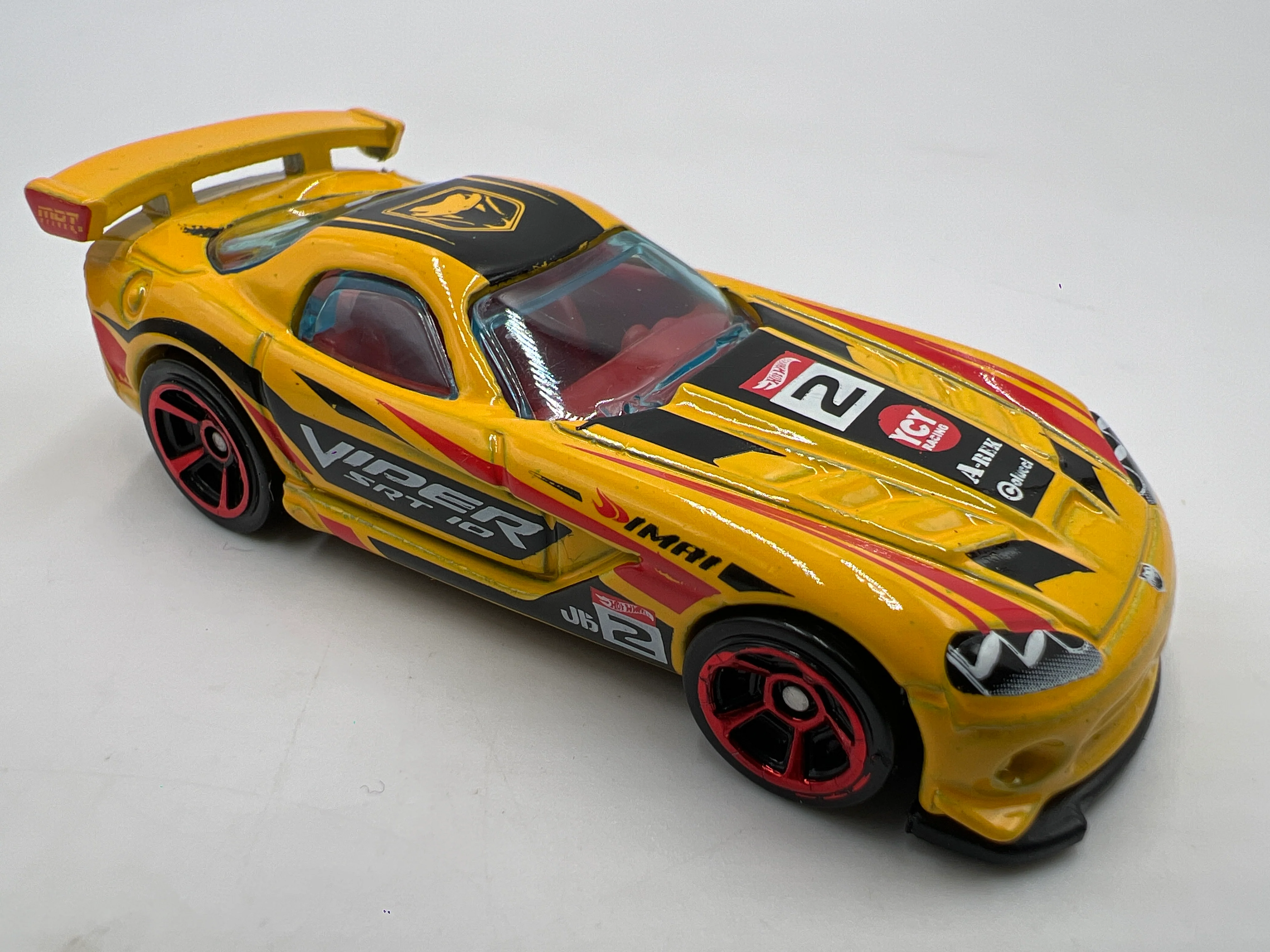 2019 Hot Wheels Mystery Models Series 2 #2 Chase Dodge Viper SRT 10 ACR Yellow - Image 2
