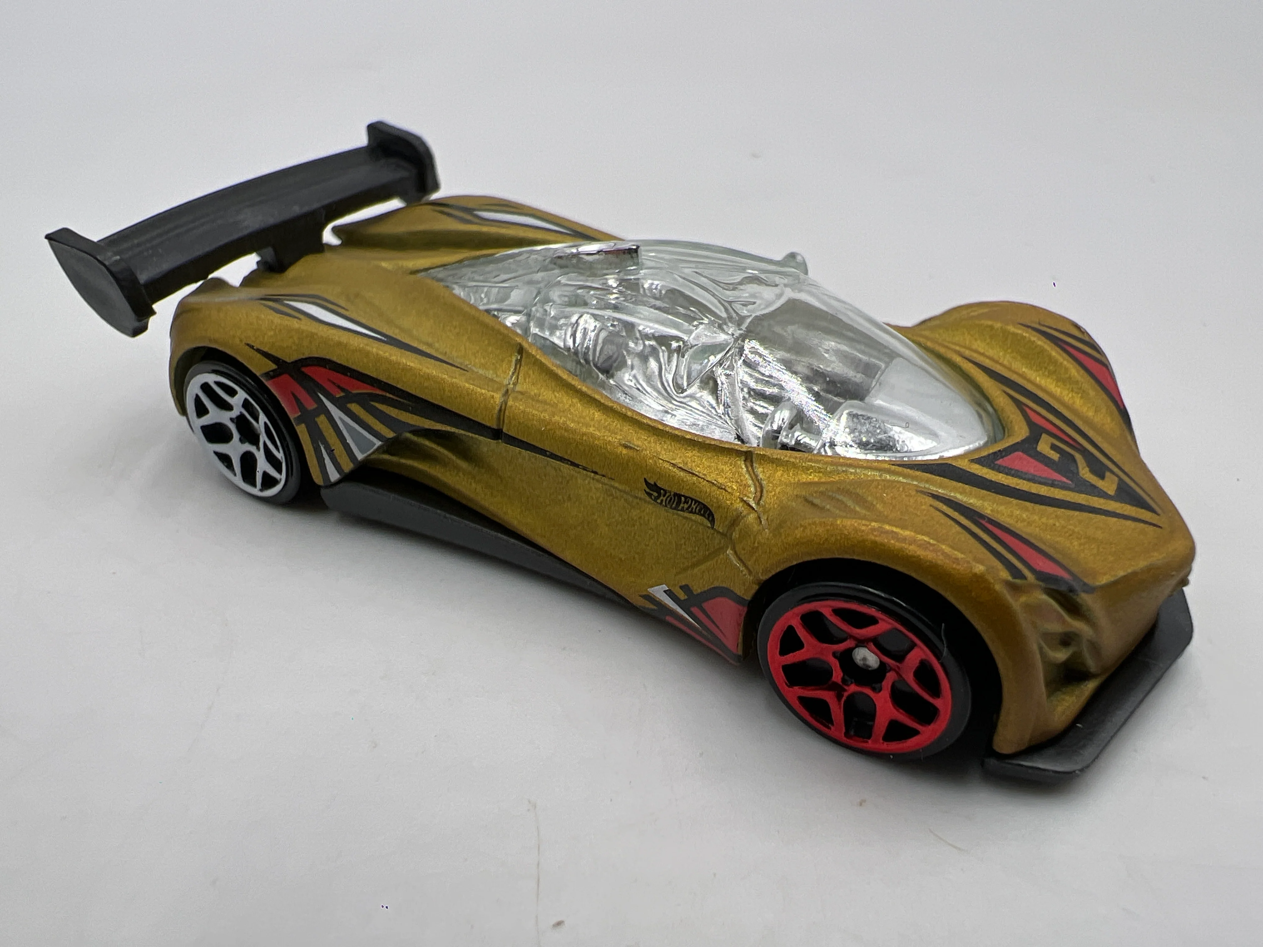 2019 Hot Wheels Mystery Models Series 3 #2 Chase Mazda Furai Gold - Image 2