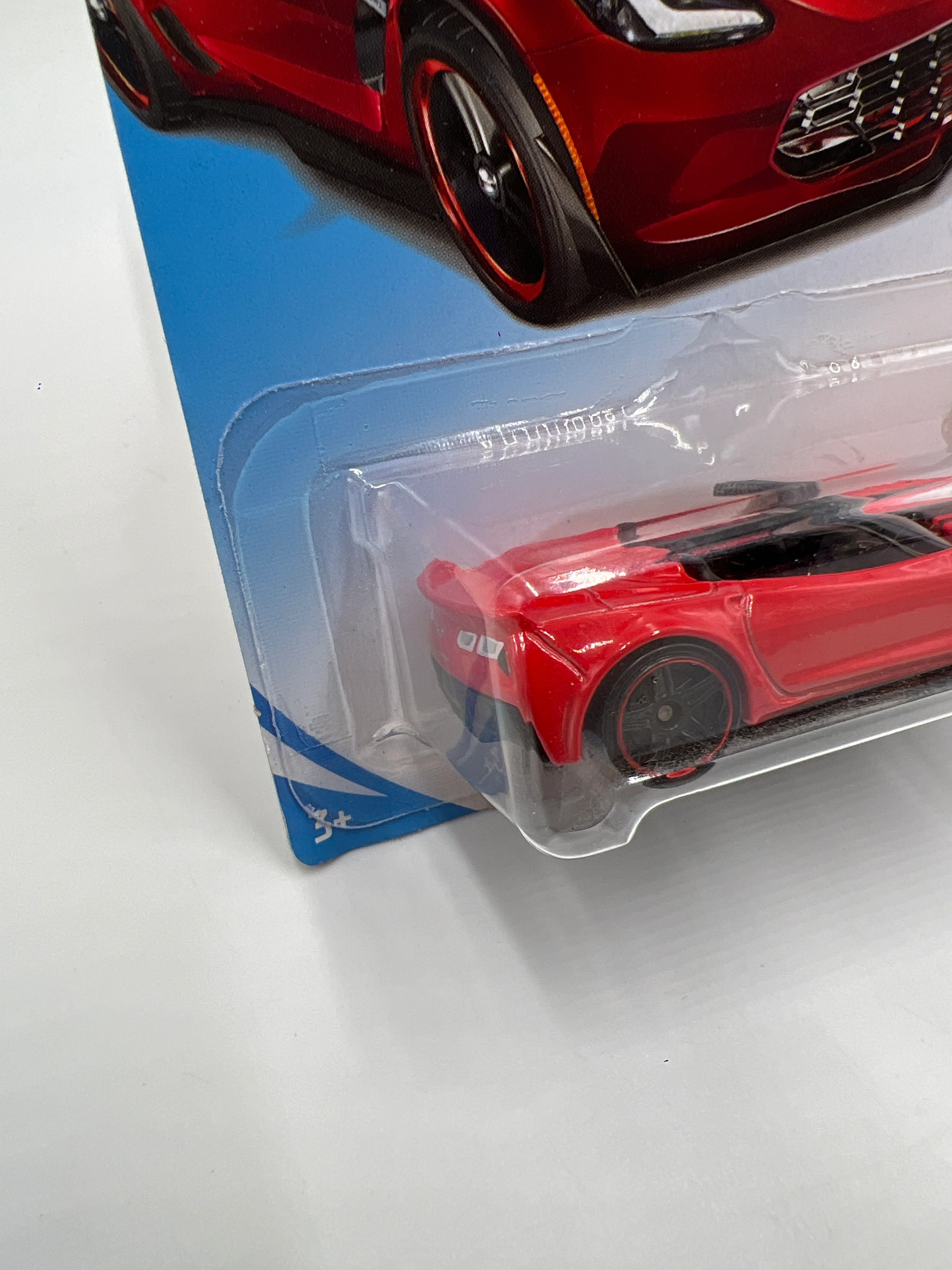 2019 Hot Wheels Roadsters #95 Corvette C7 Z06 Convertible Red 7C - Image 4