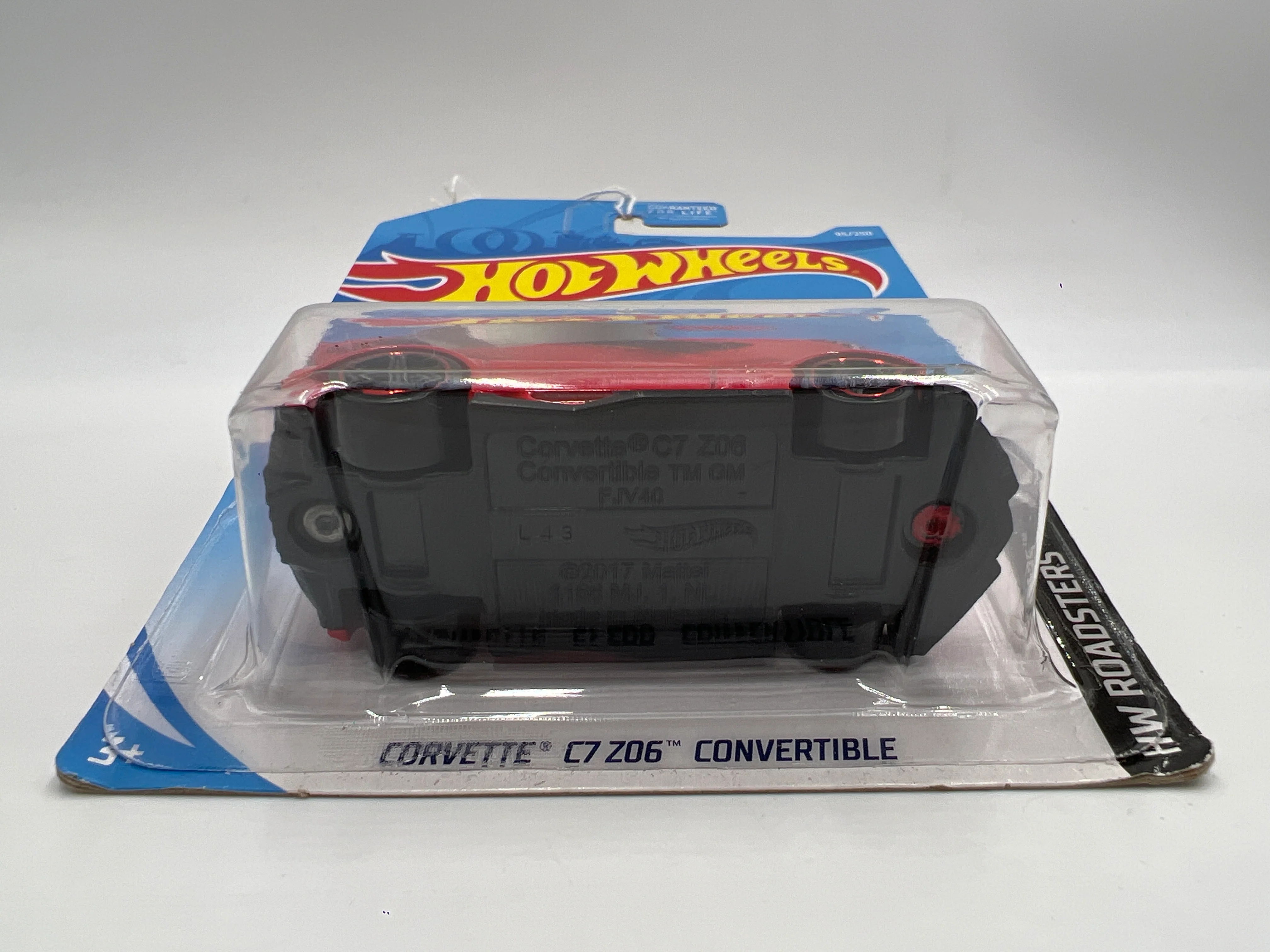 2019 Hot Wheels Roadsters #95 Corvette C7 Z06 Convertible Red 7C - Image 5