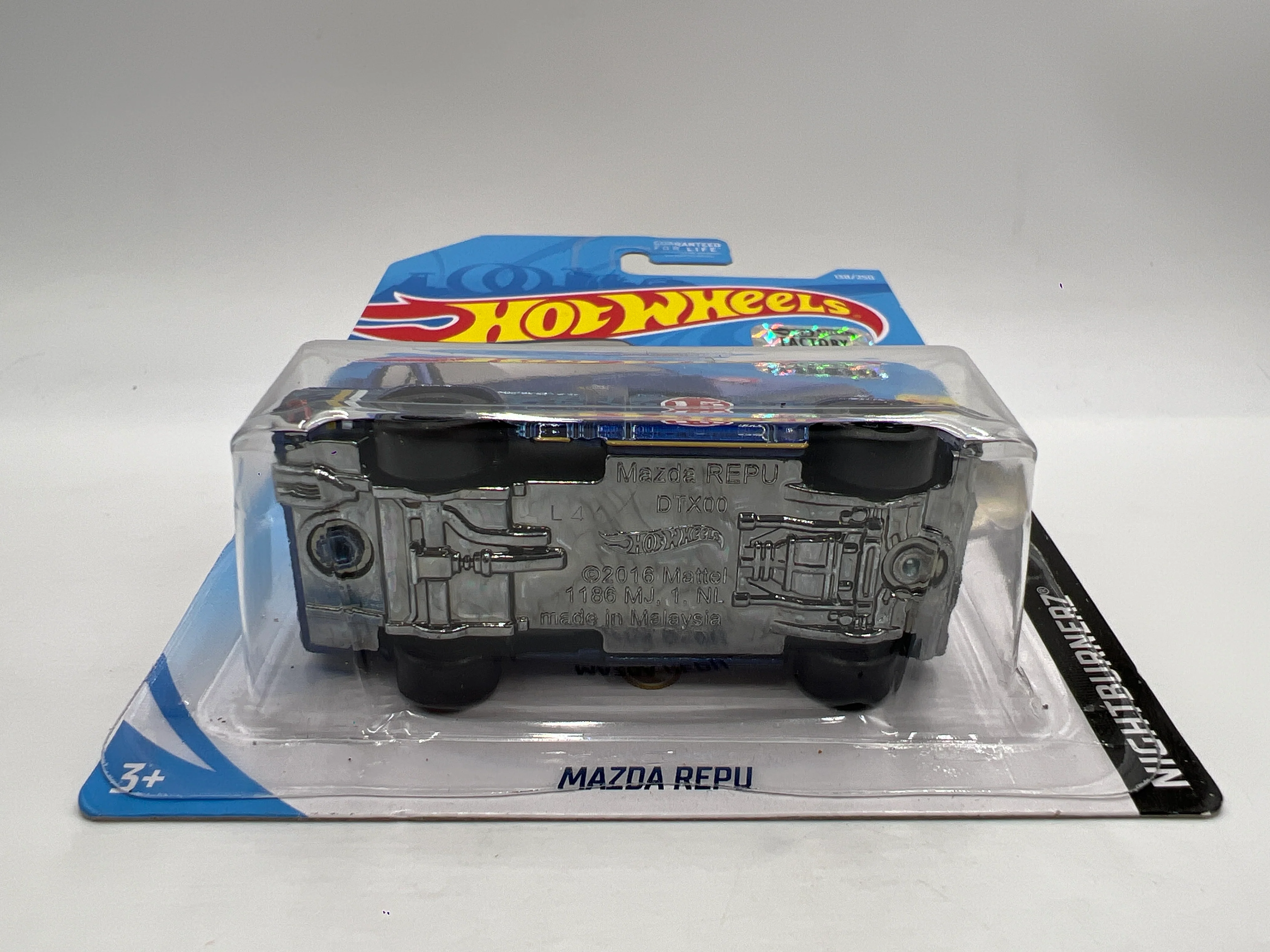 2019 Hot Wheels Factory Sealed Super Treasure Hunt #138 Mazda Repu Blue W/Protector - Image 5