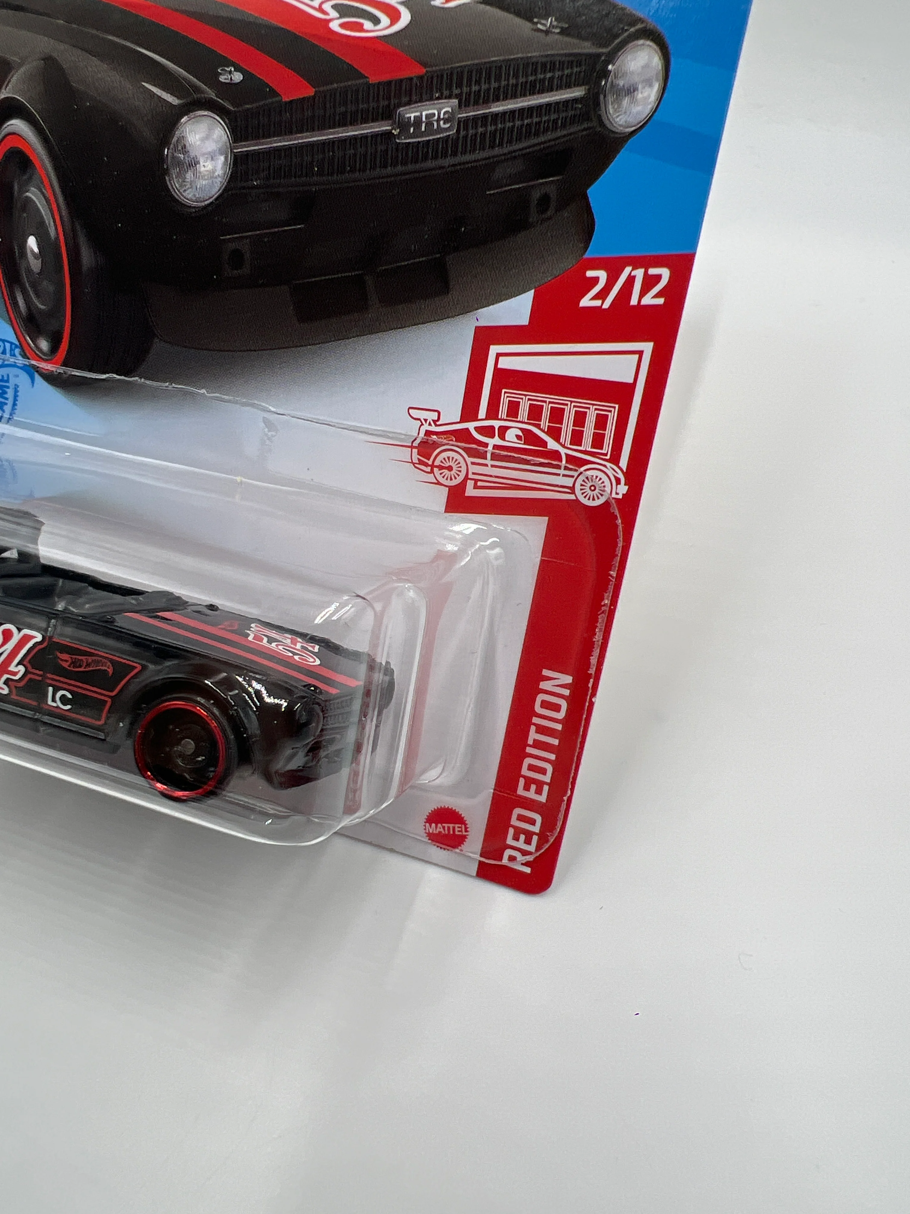 2021 Hot Wheels Target Exclusive Red Edition #9 Triumph TR6 Black 146F - Image 3