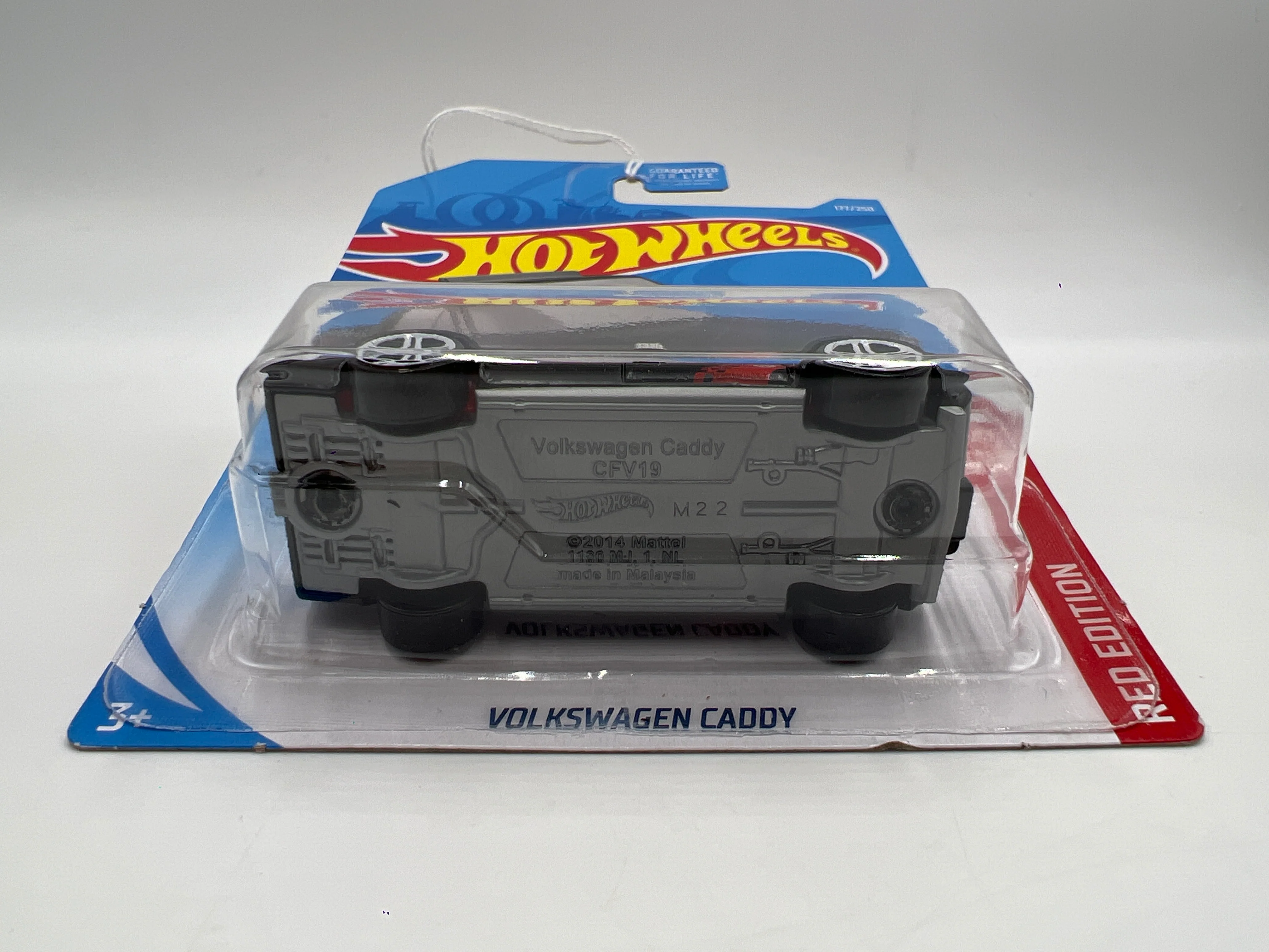 2019 Hot Wheels Target Exclusive Red Edition #177 Volkswagen Caddy Black 144E - Image 5