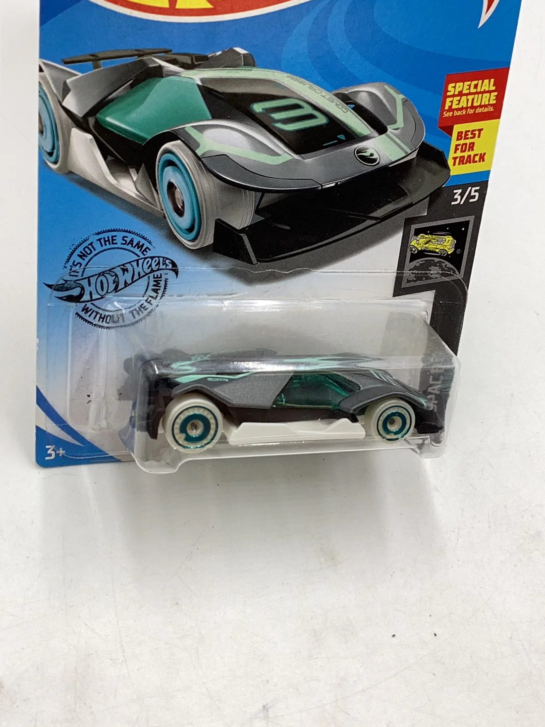 2019 Hot Wheels Treasure Hunt #220 Cyber Speeder Gray 277O - Image 3