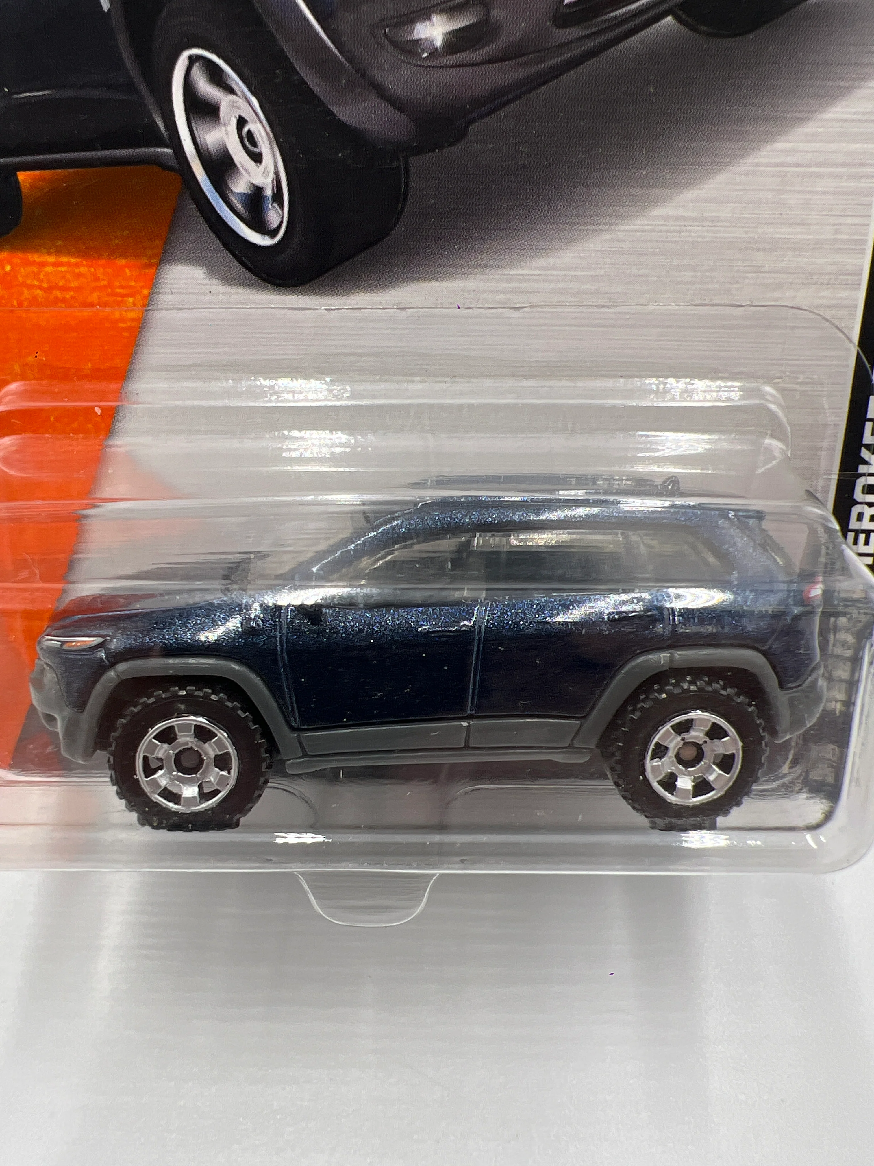 Matchbox #102 Jeep Cherokee Trailhawk Blue 208A - Image 3