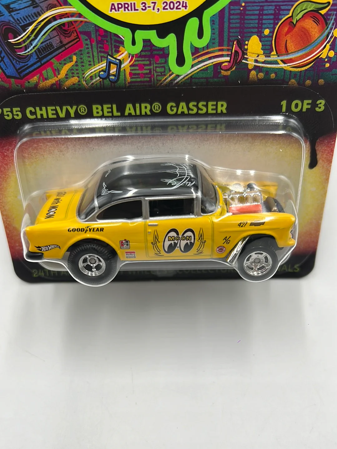 2024 Hot Wheels 24th Annual Collector Nationals ‘55 Chevy Bel Air Gasser 5033/6200 - Image 3