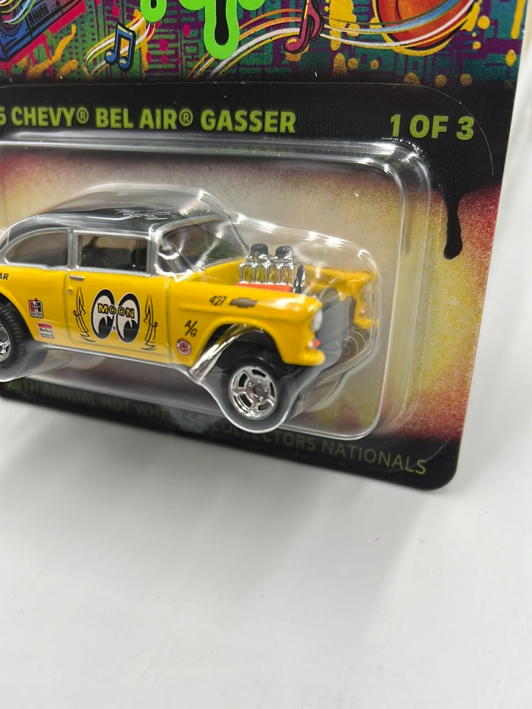 2024 Hot Wheels 24th Annual Collector Nationals ‘55 Chevy Bel Air Gasser 5033/6200 - Image 4