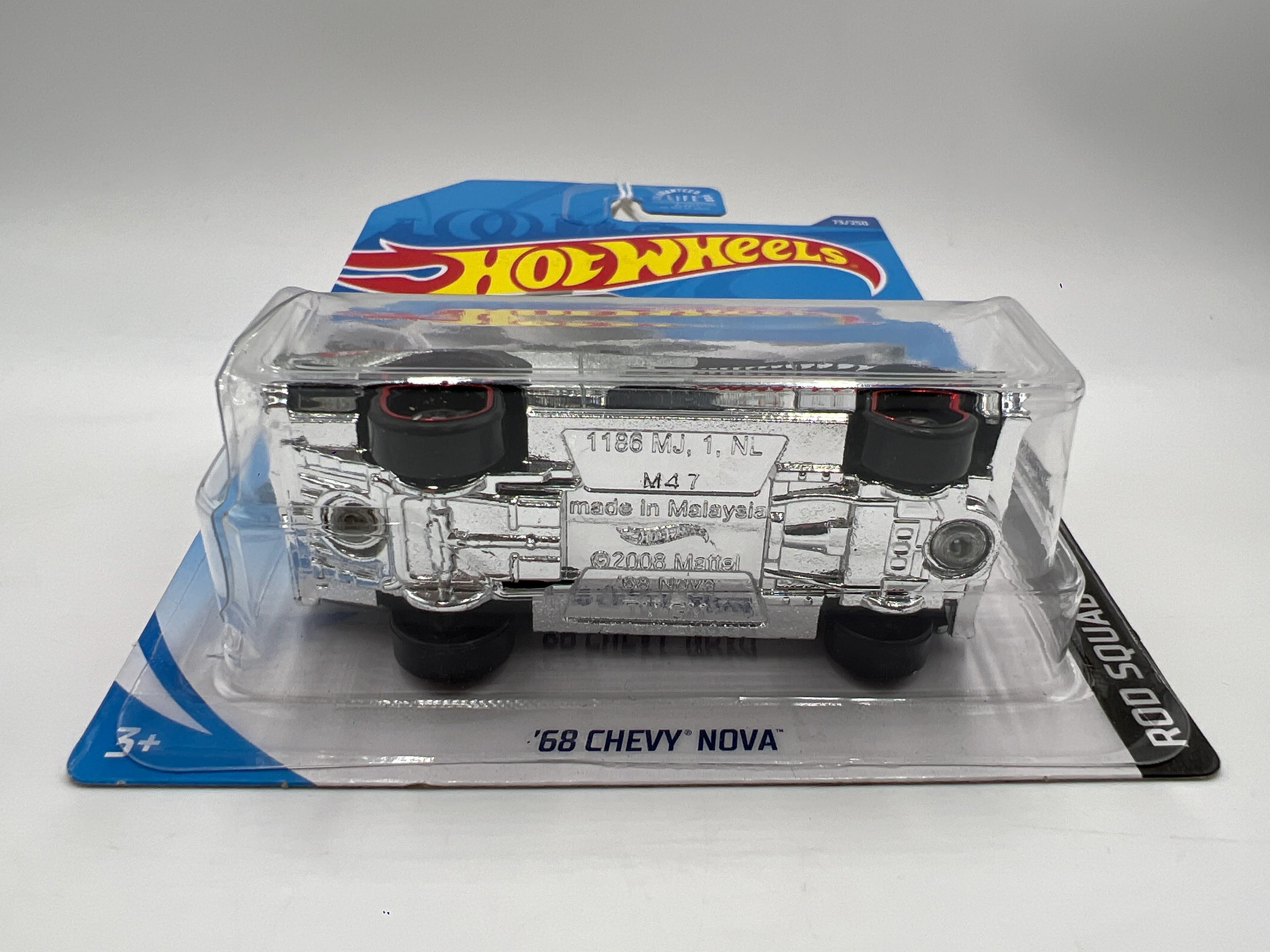 2020 Hot Wheels Rod Squad Walmart Exclusive Zamac 004 #73 68 Chevy Nova 147B - Image 7