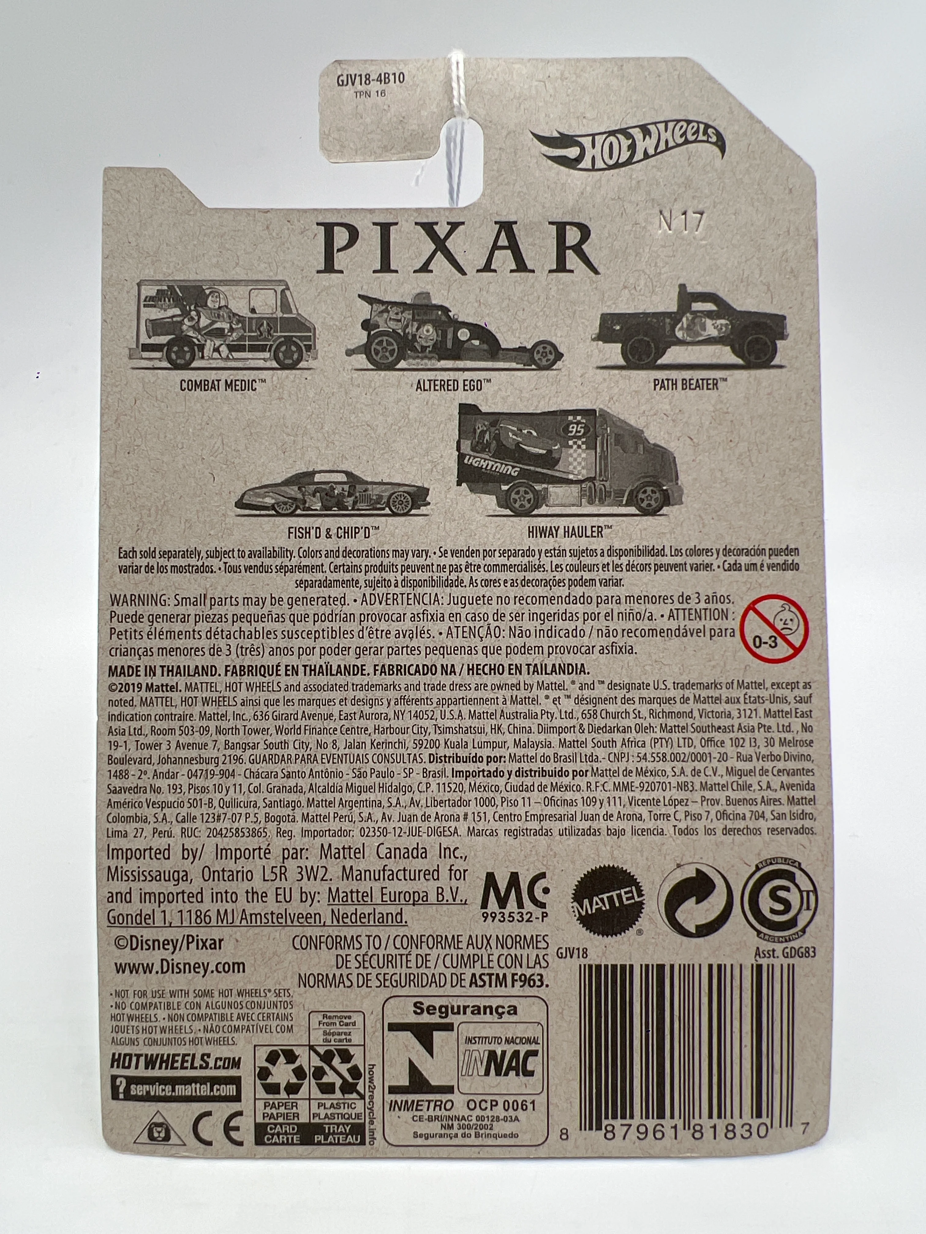 2020 Hot Wheels Disney Pixar #2 Monsters Inc Altered Ego 151D - Image 6