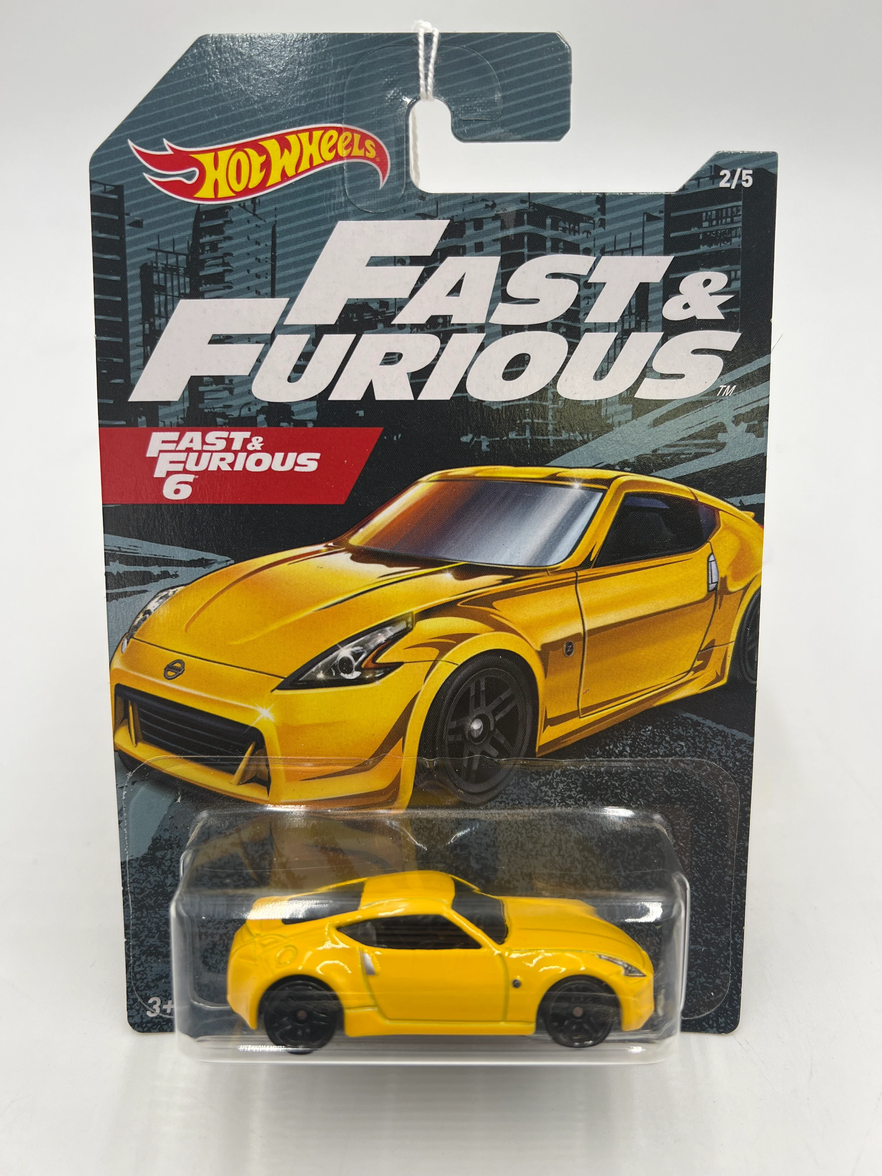 2020 Hot Wheels Fast and Furious 6 #2 Nissan 370Z Yellow 70B - Image 2