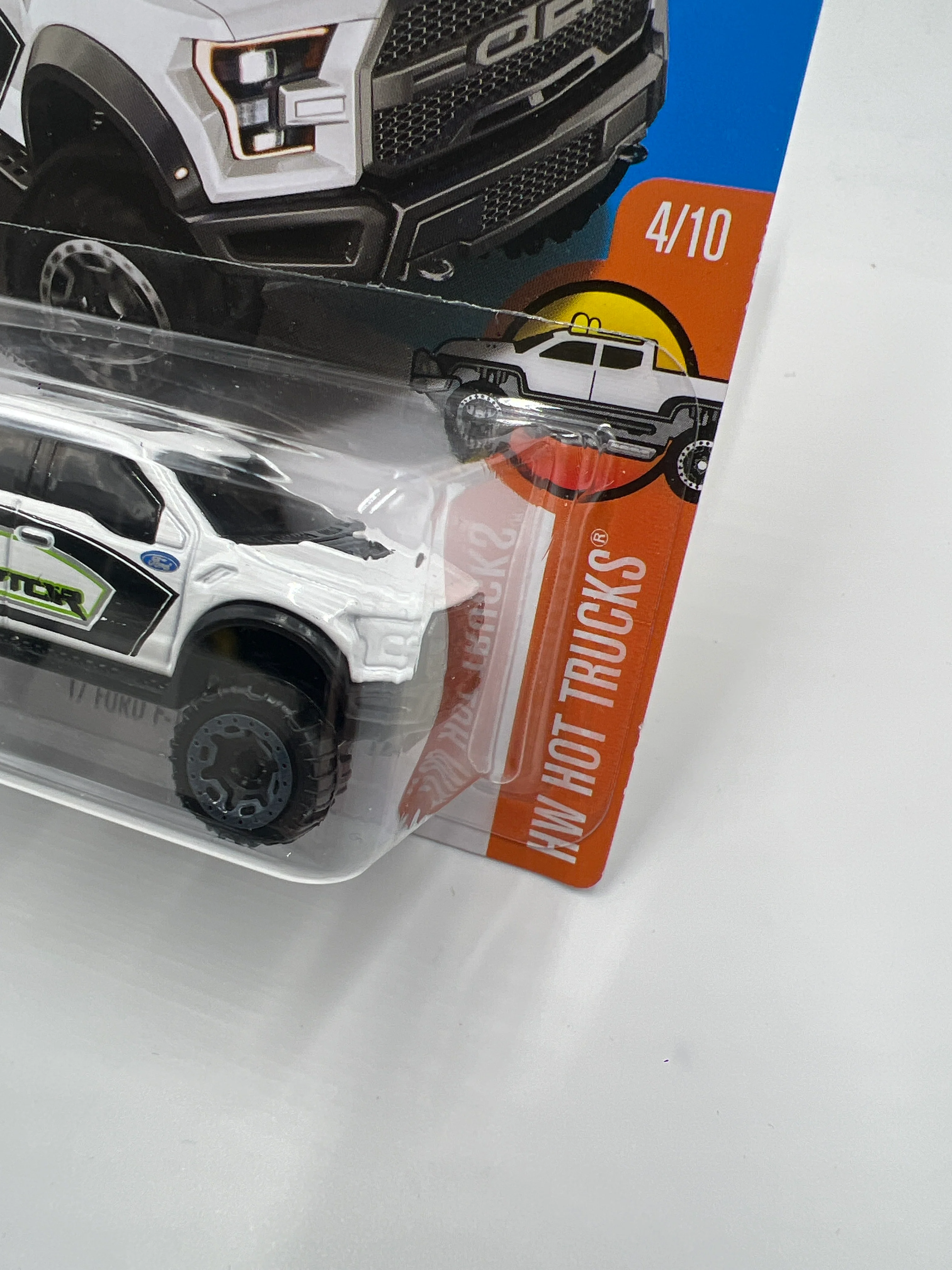 Hot Wheels Hot Trucks #129 17 Ford F-150 Raptor White 34B - Image 3